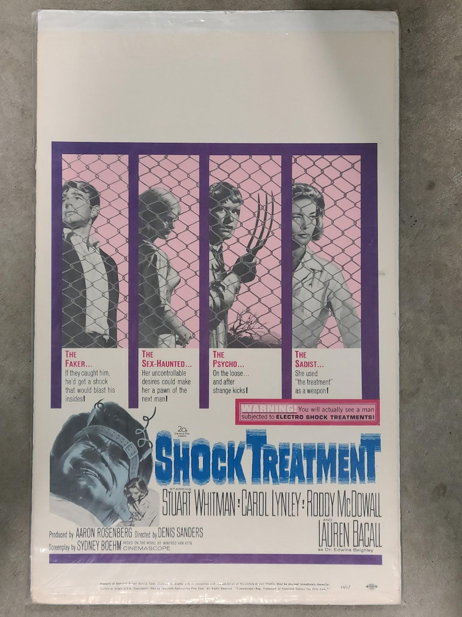 Shock Treatment 1964 Window Cards