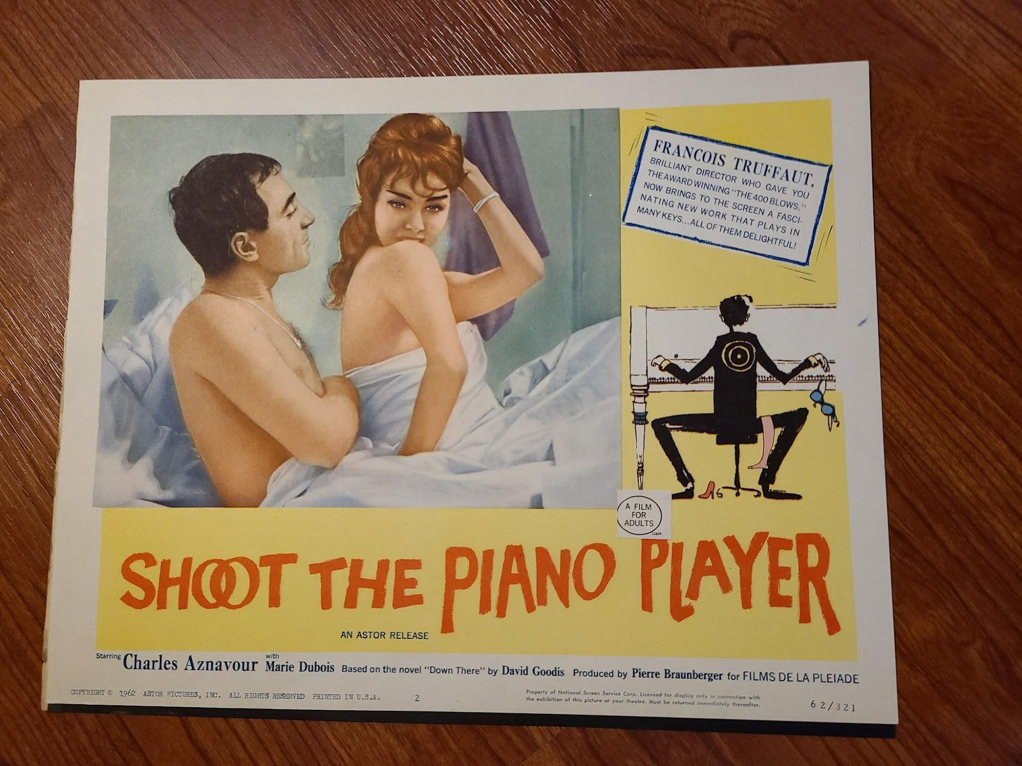 Shoot The Piano Player 1962 General Lobby Cards