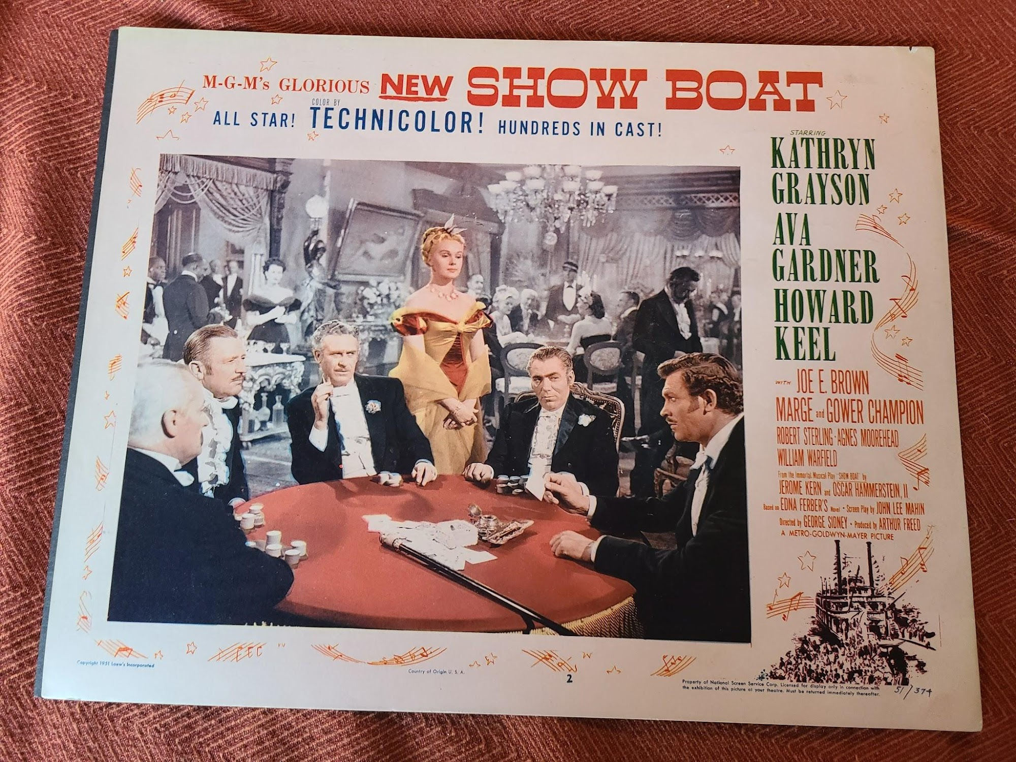 Show Boat 1951 General Lobby Cards