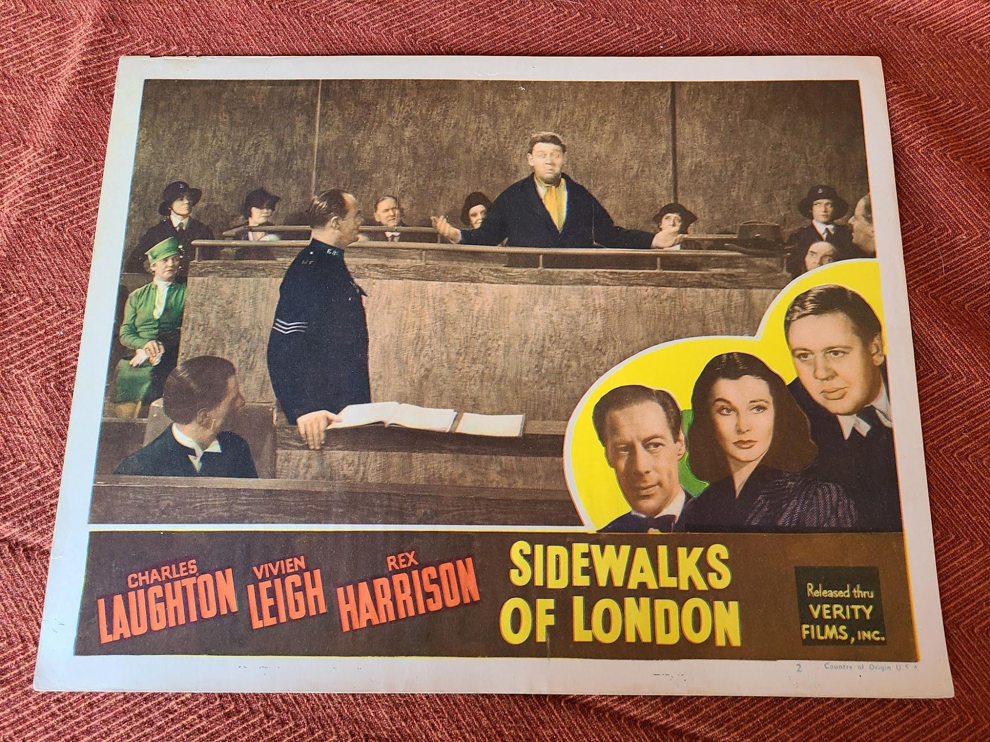 Sidewalks of London 1939 General Lobby Cards
