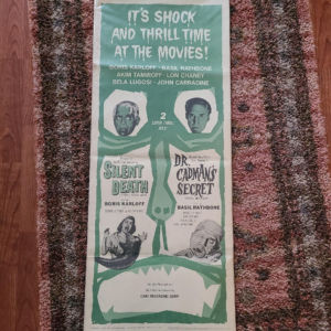Silent Death/ Dr. Cadman's Secret R1961 Inserts