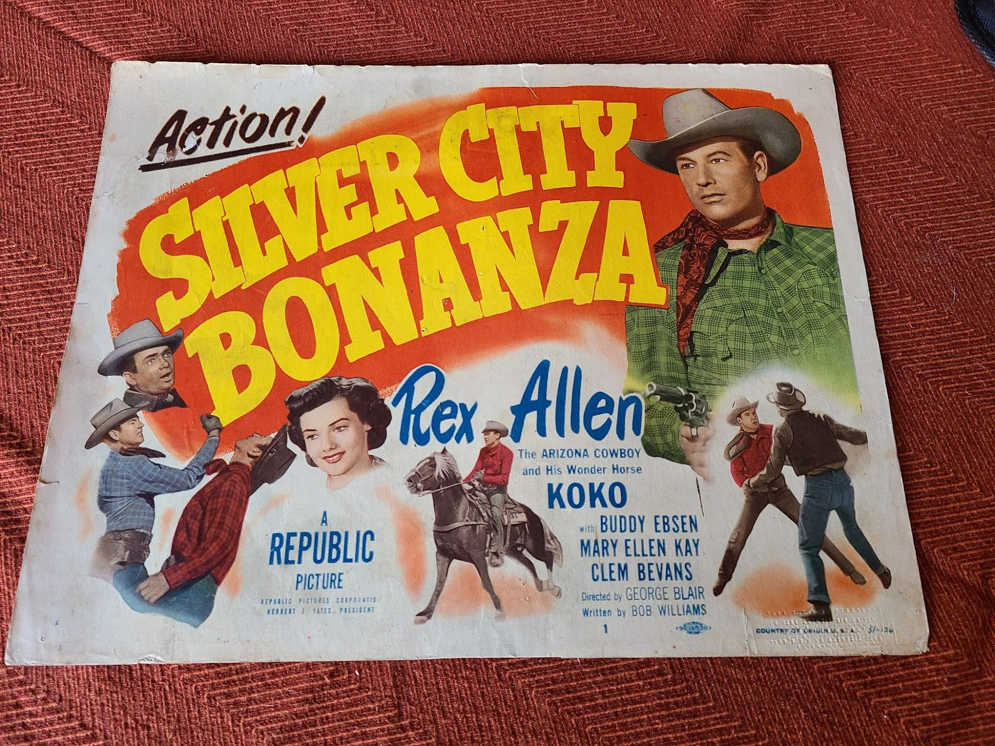 Silver City Bonanza 1951 Western Lobby Cards