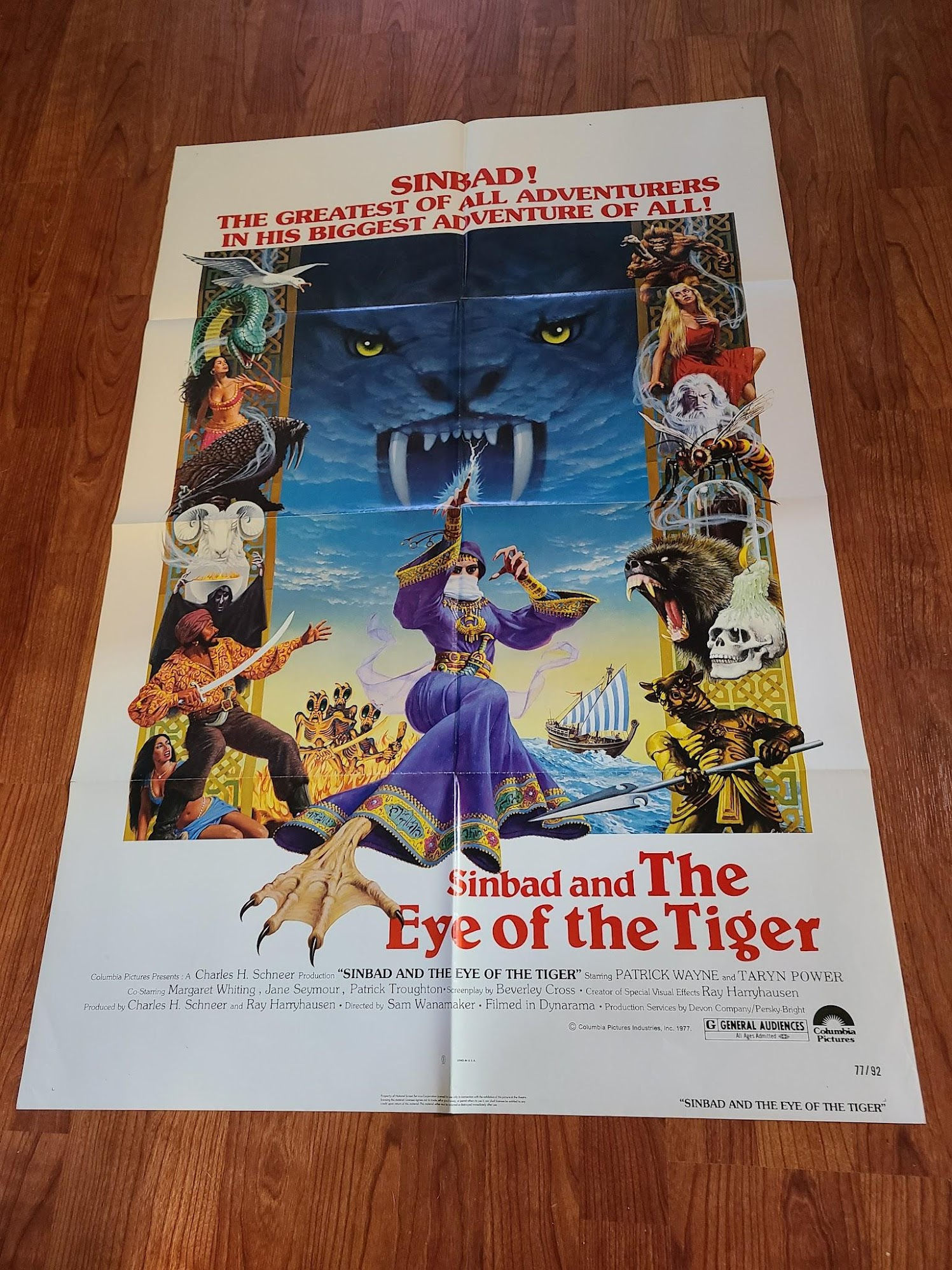 Sinbad and The Eye Of The Tiger 1977 1 Sheets/US