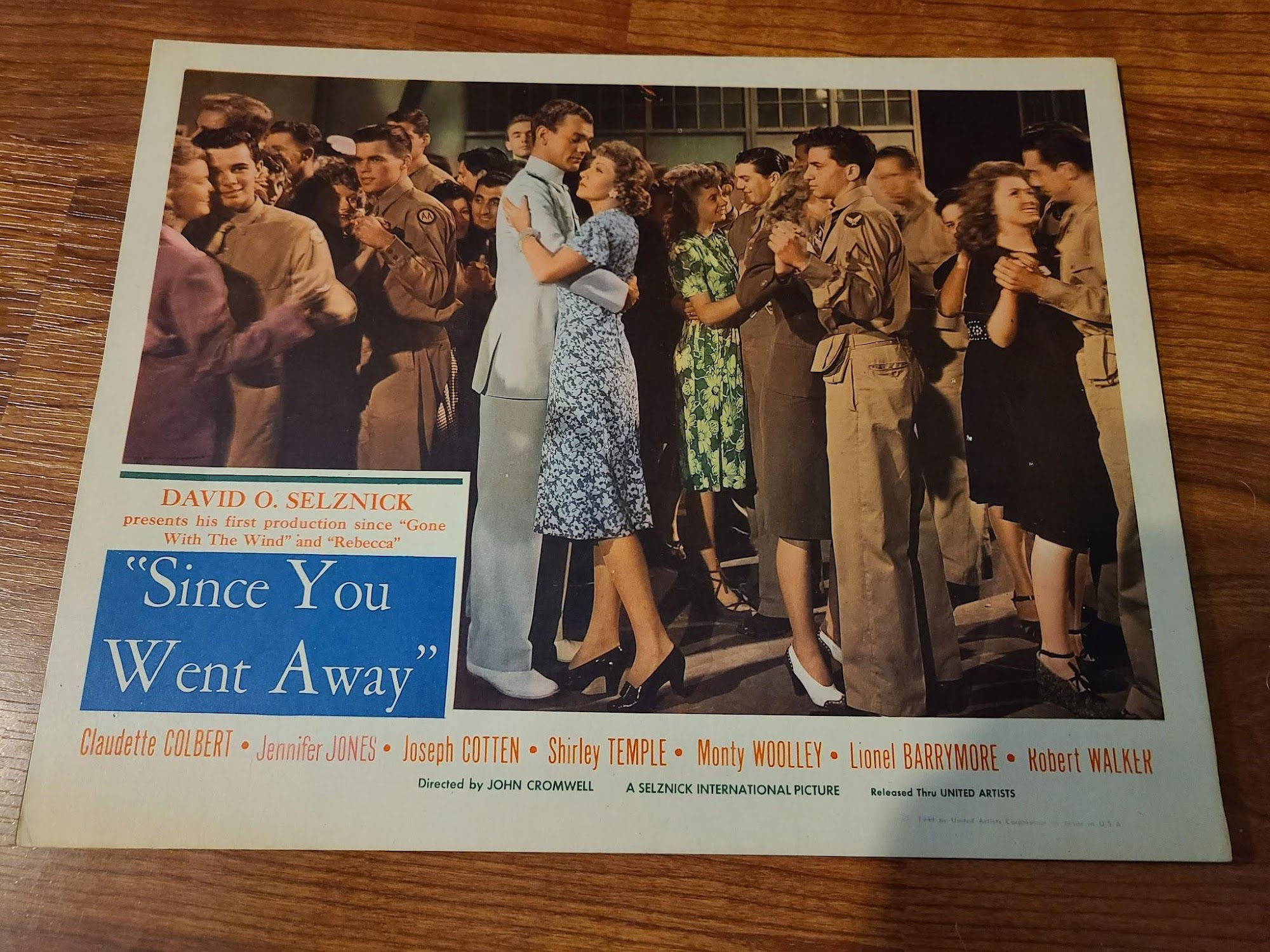 Since You Went Away 1944 Military/Aviation Lobby Cards