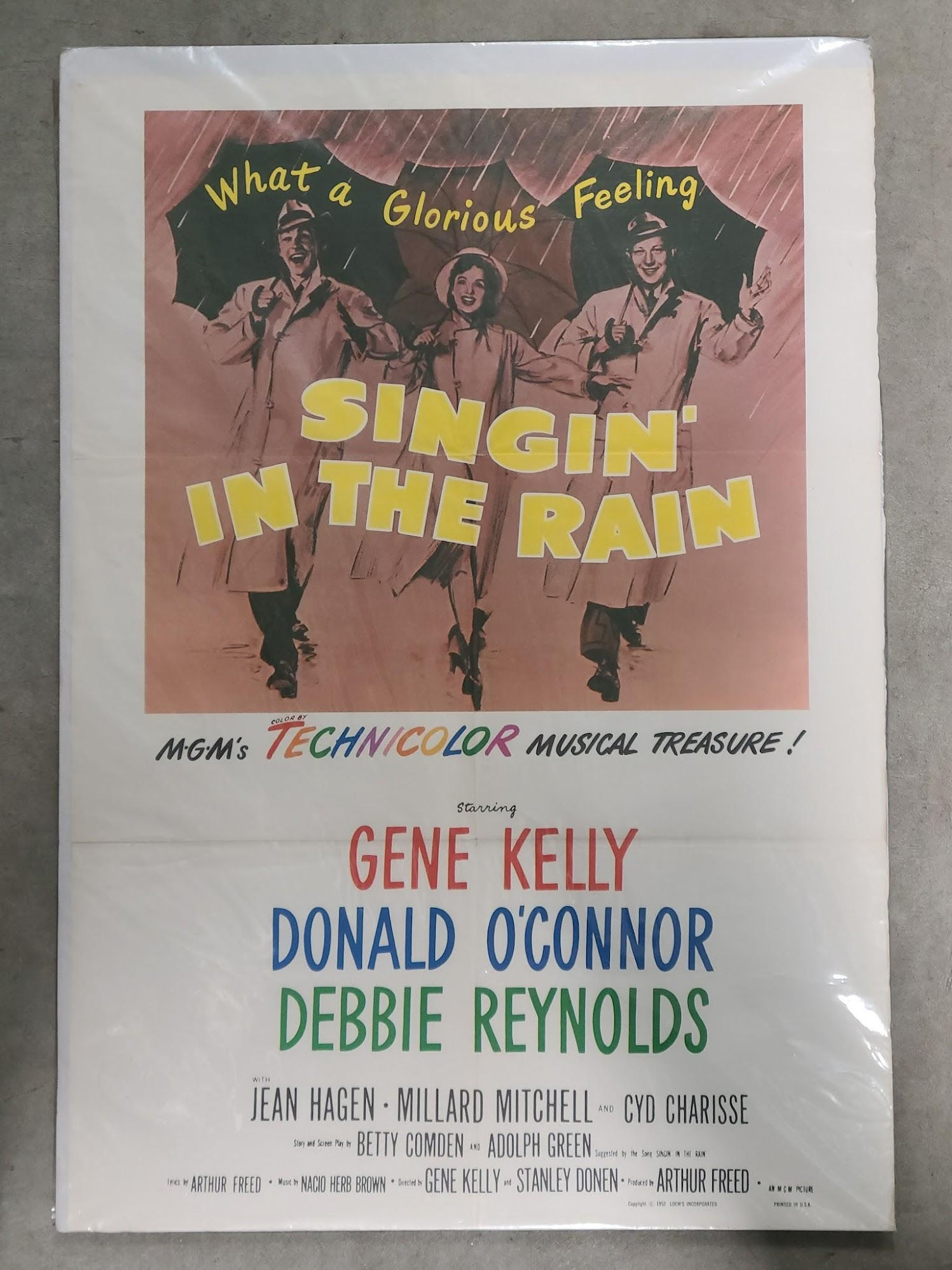 Singin' In The Rain 1952 1 Sheets/US