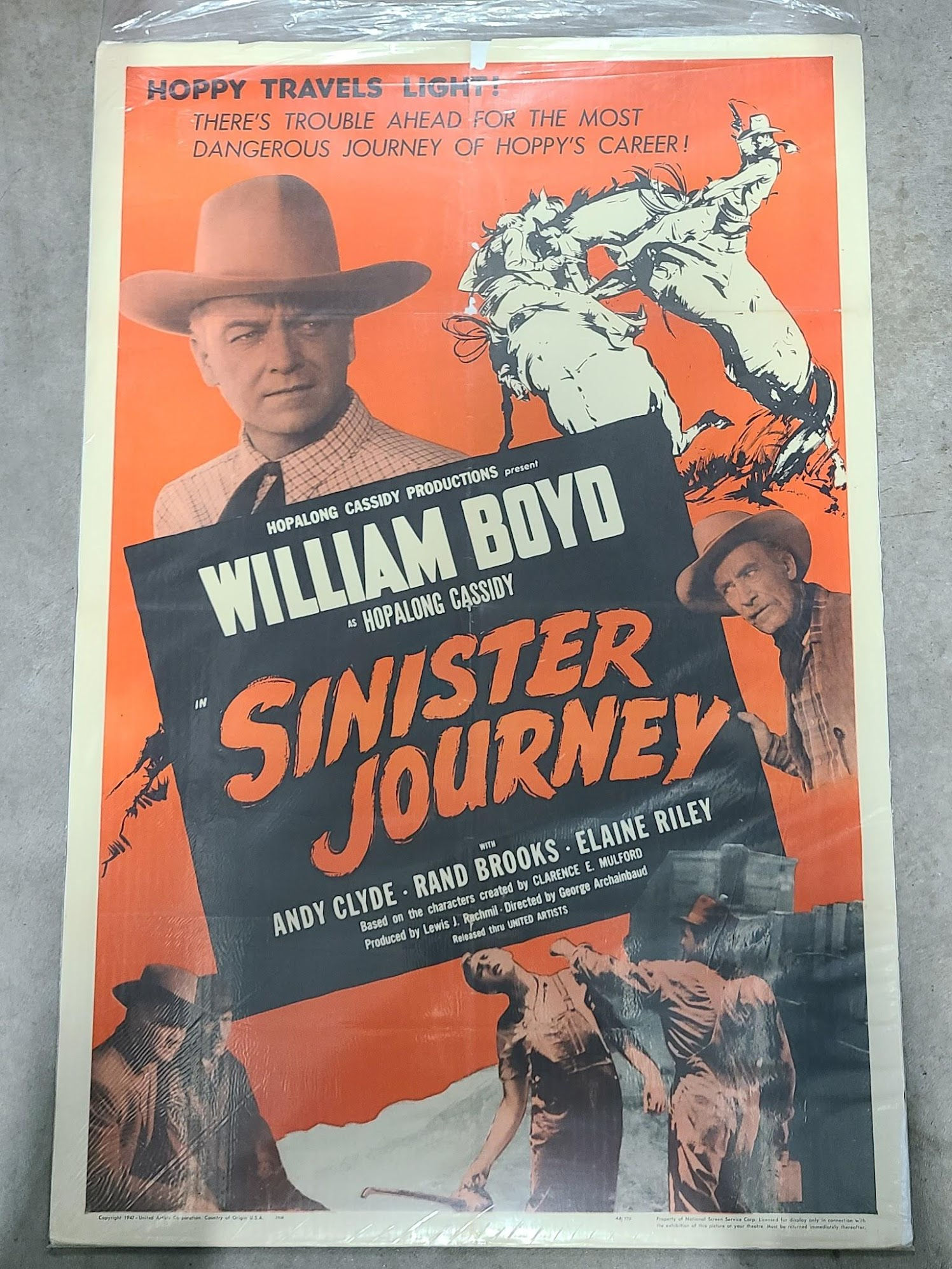 Sinister Journey 1947 1 Sheets/US