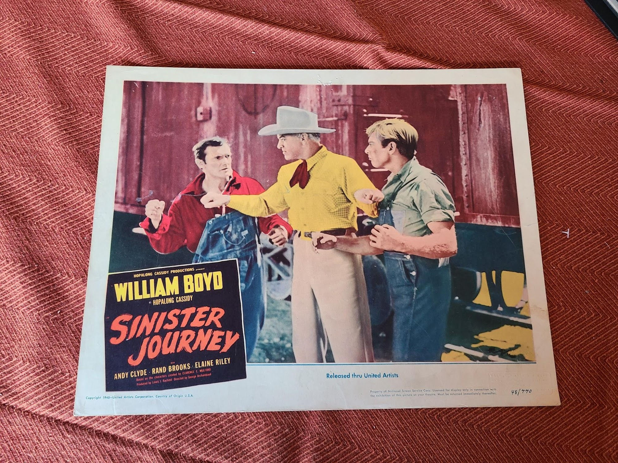 Sinister Journey 1948 Western Lobby Cards