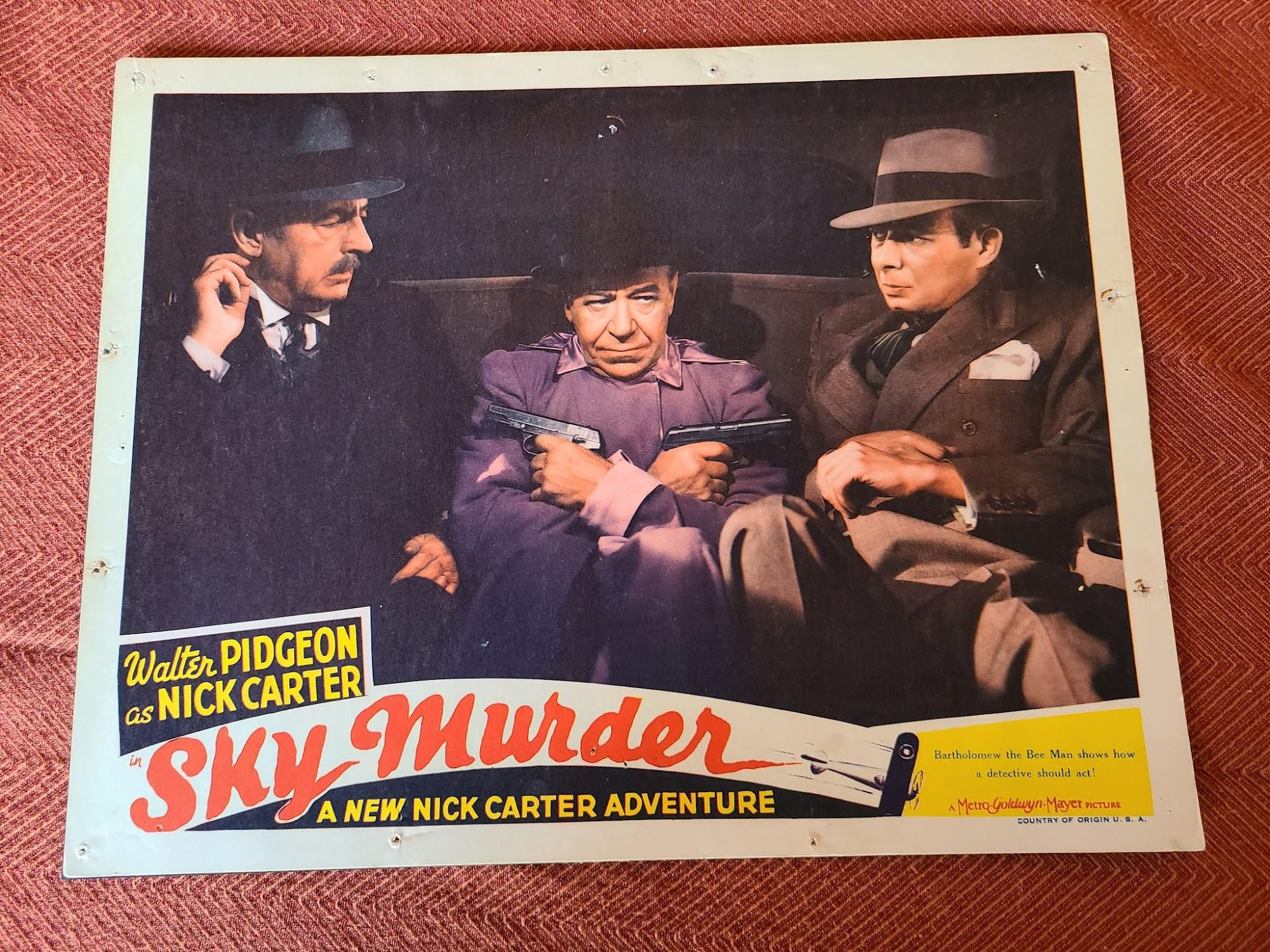 Sky Murder 1940 General Lobby Cards
