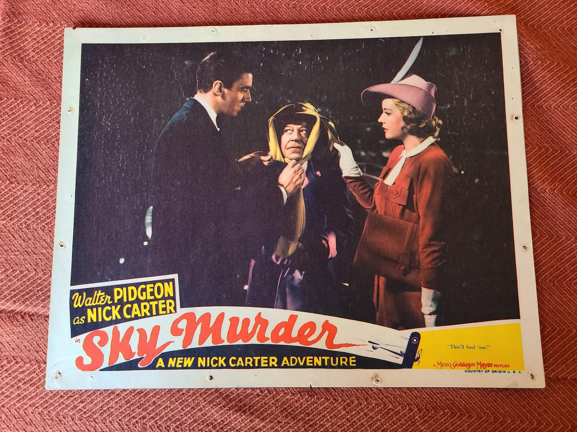 Sky Murder 1940 General Lobby Cards