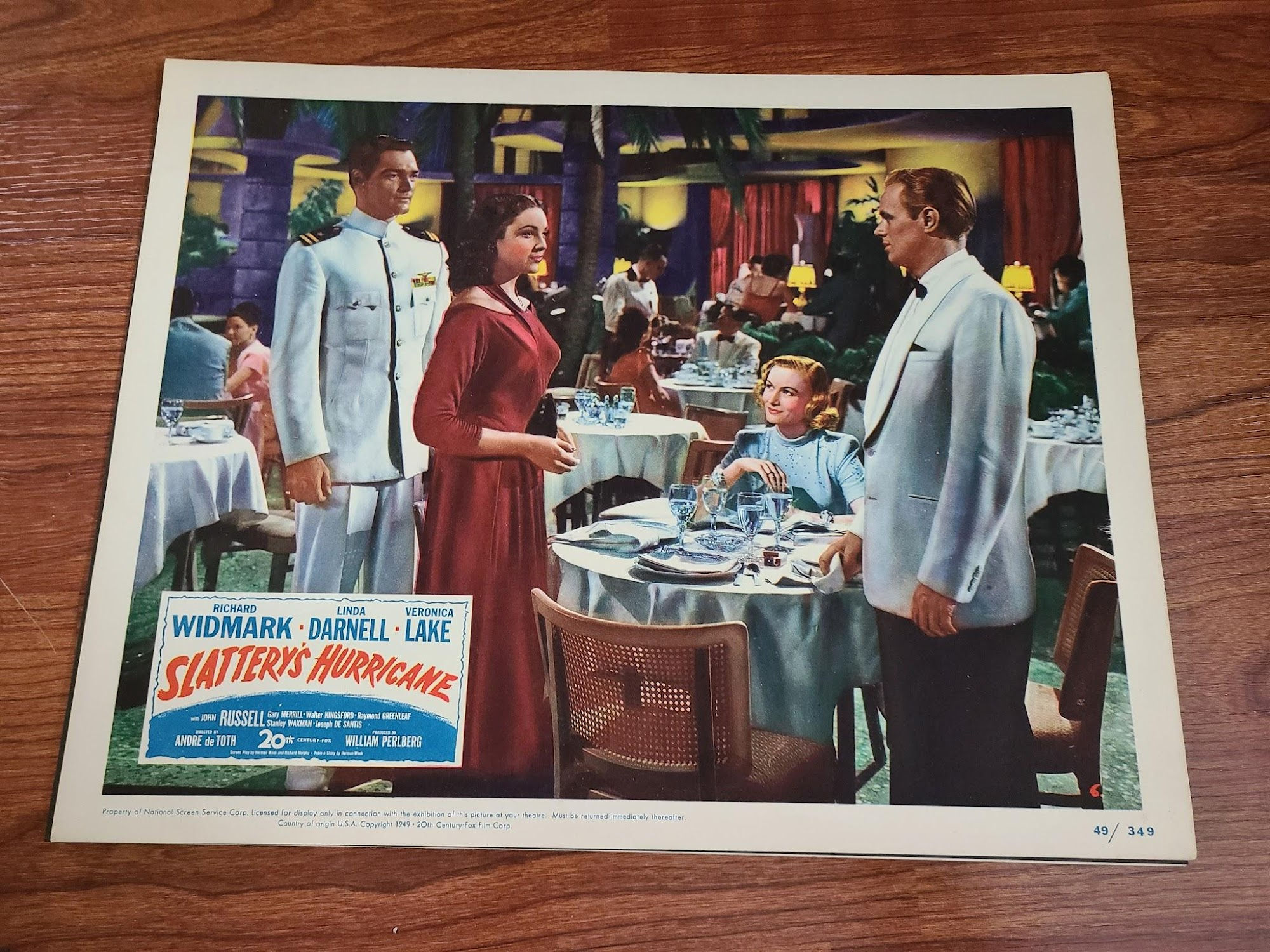 Slattery's Hurricane 1949 General Lobby Cards
