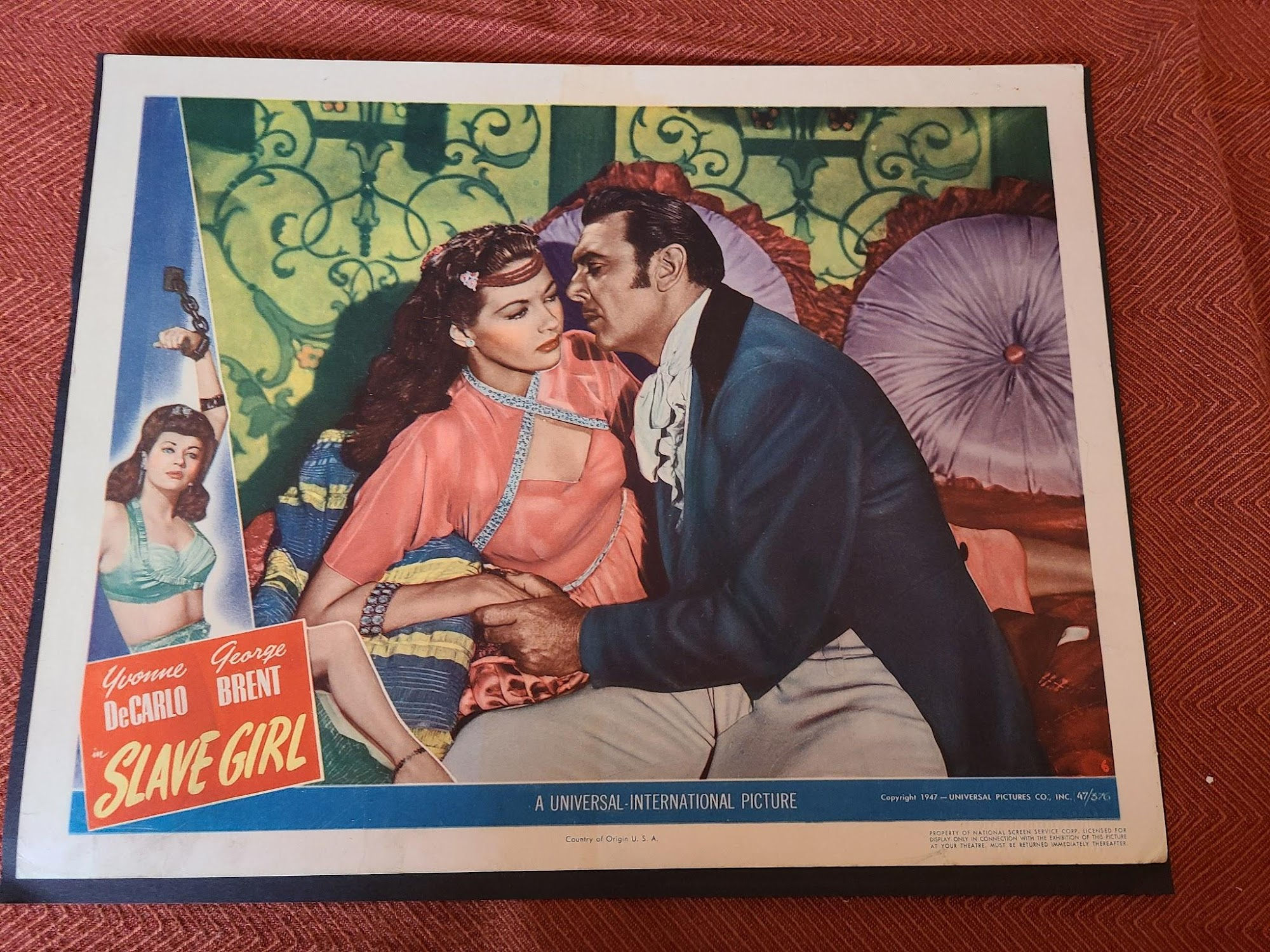 Slave Girl 1947 General Lobby Cards