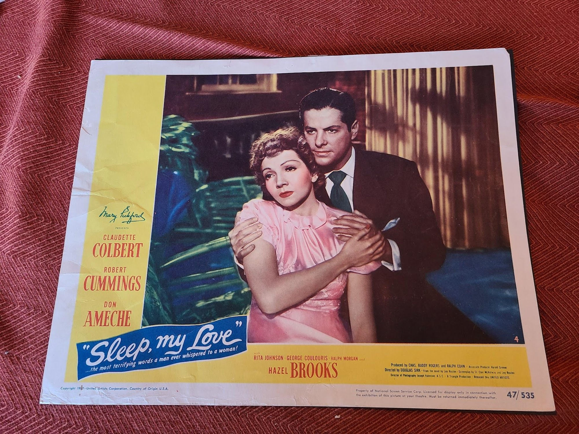 Sleep My Love 1948 General Lobby Cards
