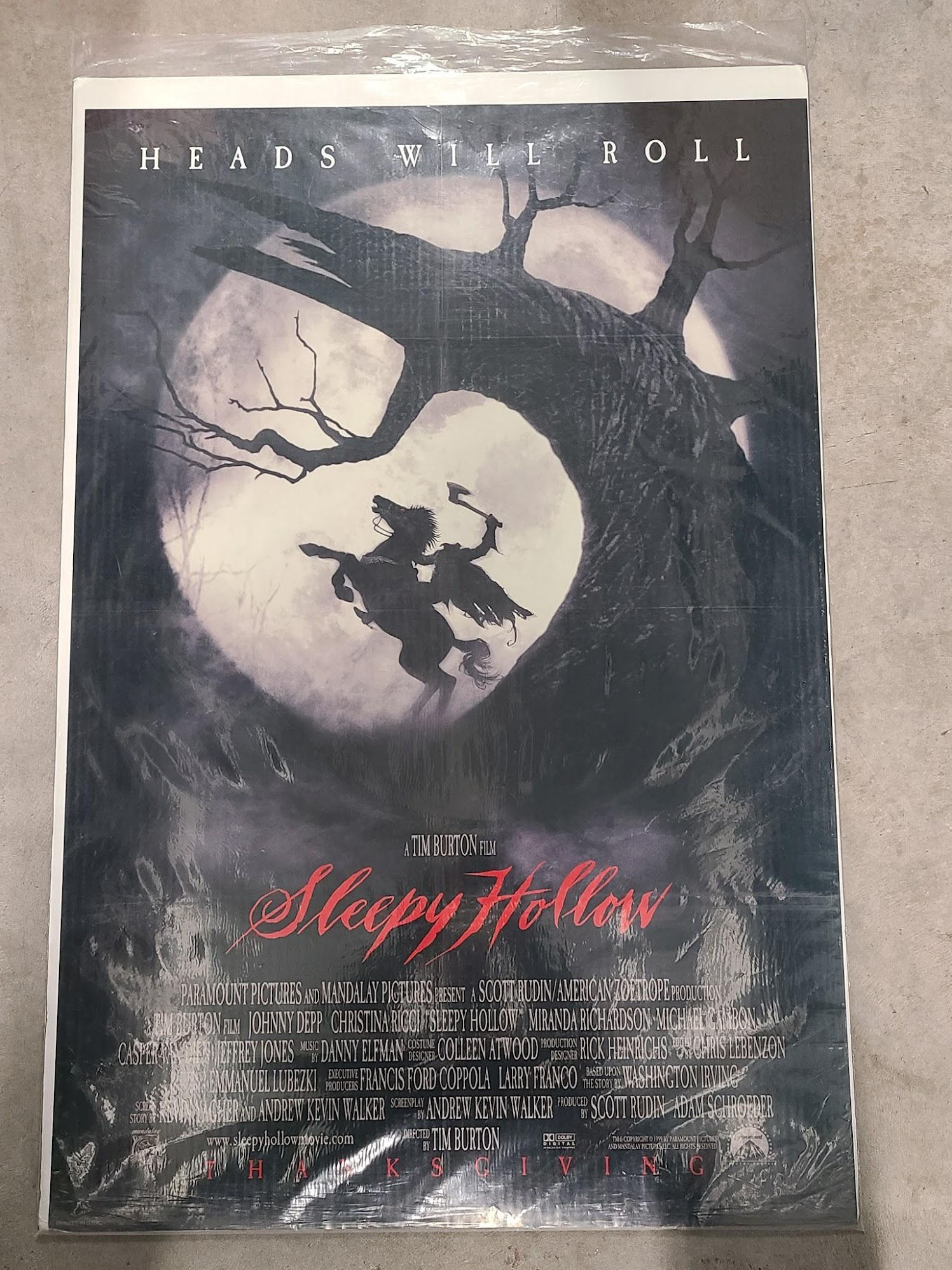 Sleepy Hollow 1999 1 Sheets/US