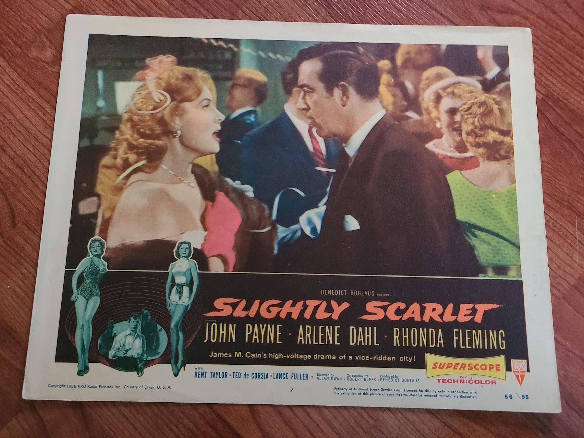 Slightly Scarlet 1956 General Lobby Cards