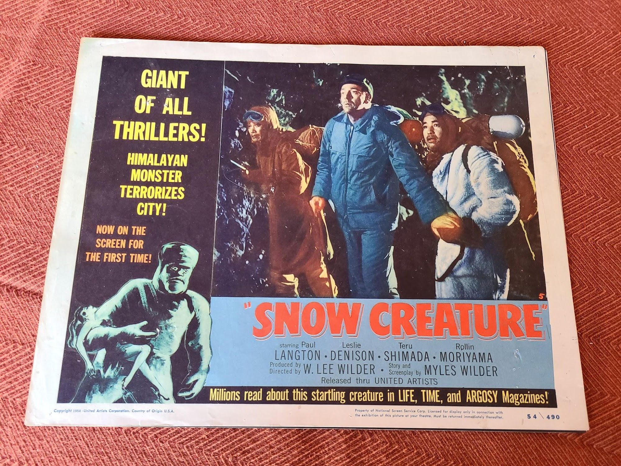 Snow Creature 1954 Scifi/Horror