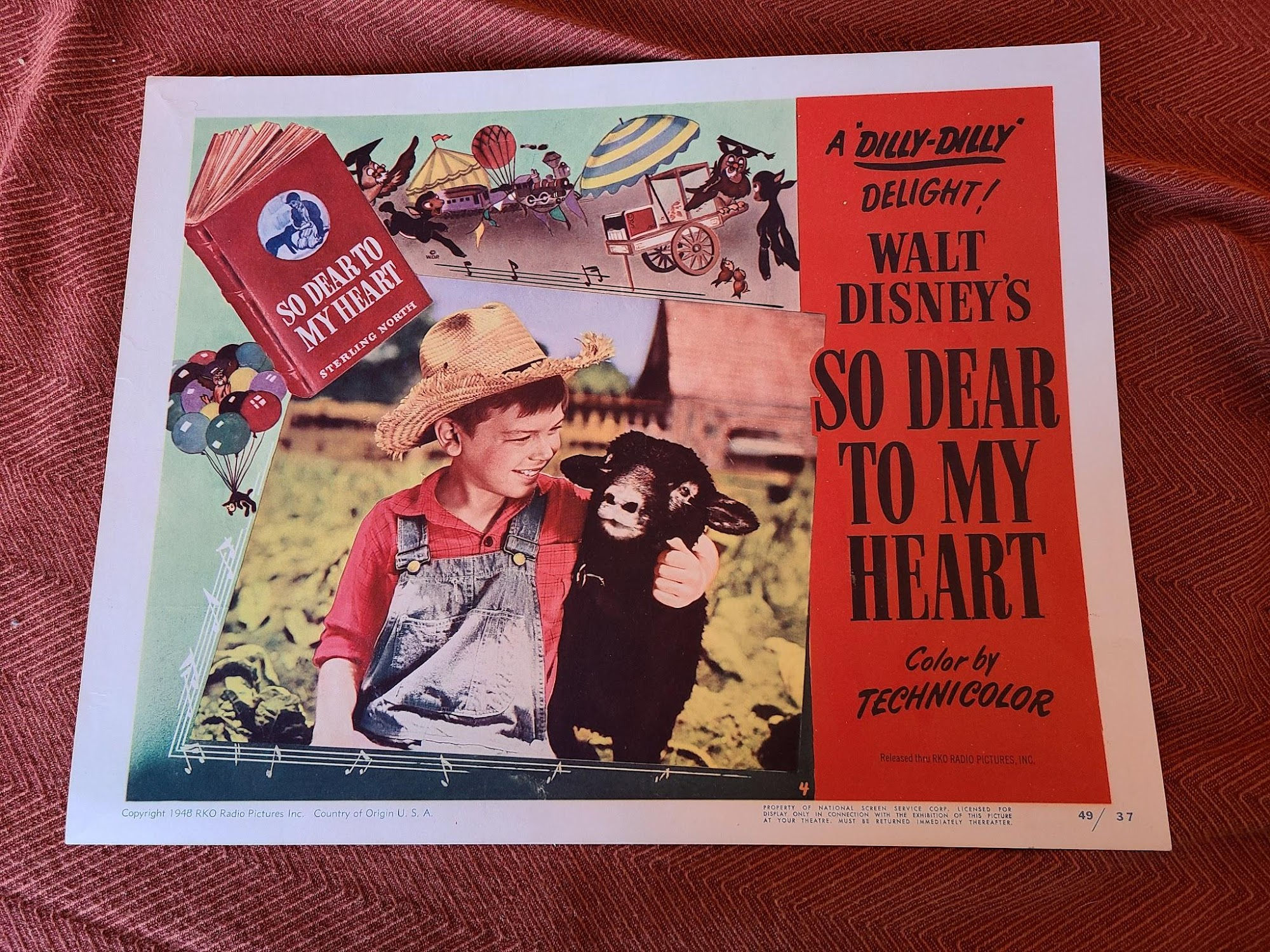 So Dear To My Heart 1948 General Lobby Cards