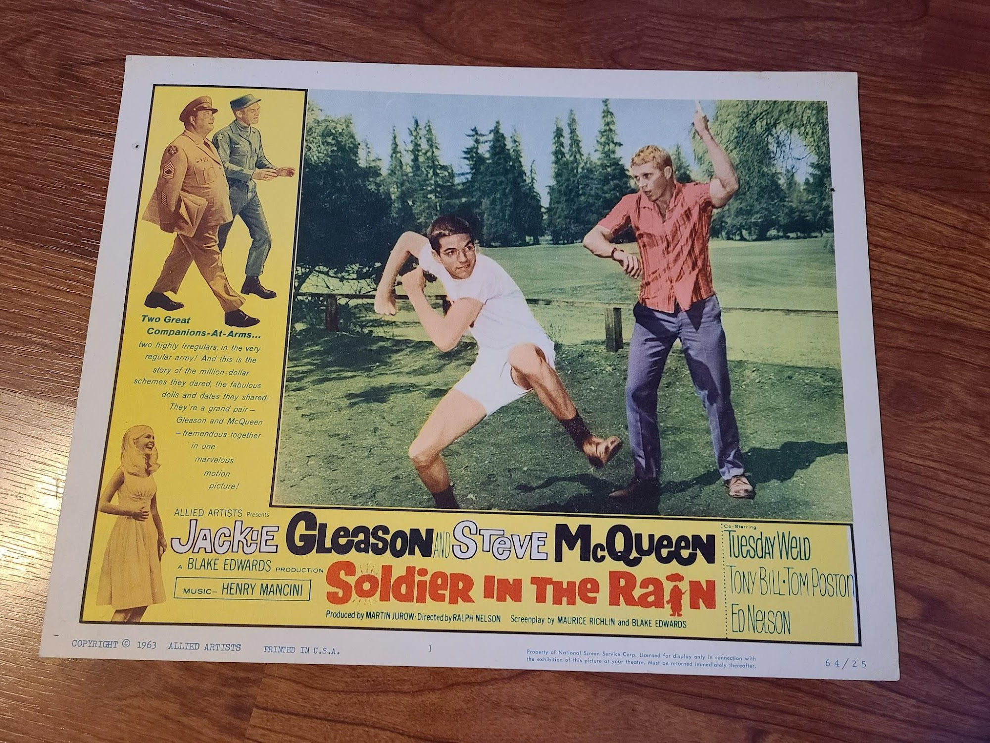 Soldier In The Rain 1963 General Lobby Cards