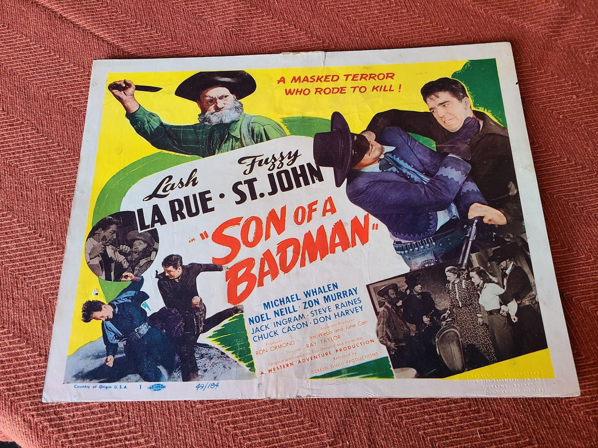 Son Of A Badman 1949 Western Lobby Cards
