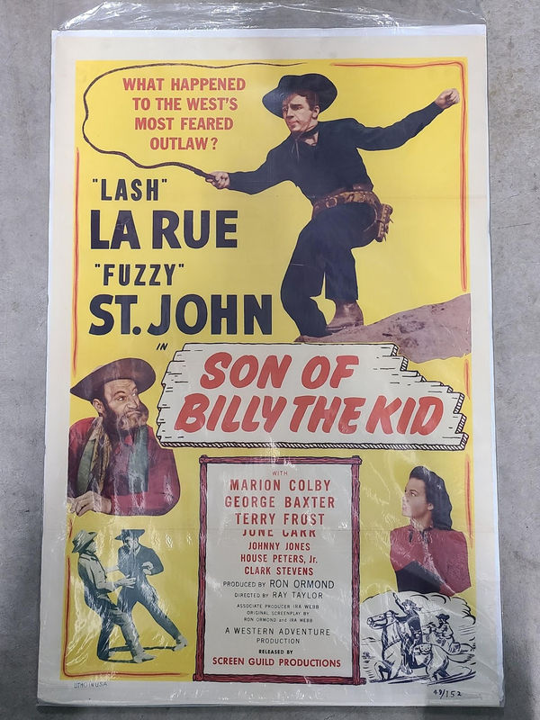 Son Of Billy The Kid 1949 1 Sheets/US