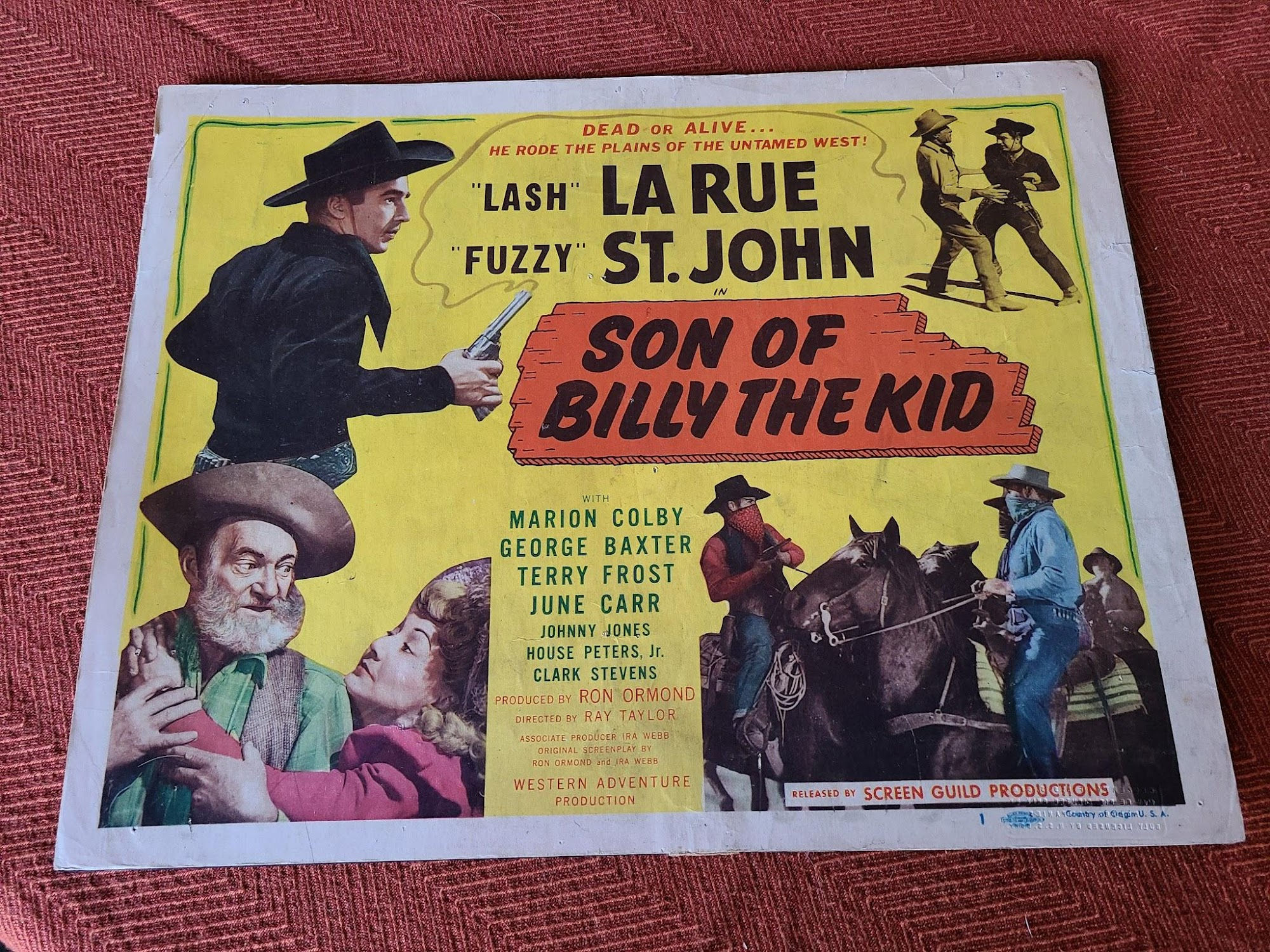 Son Of Billy The Kid 1949 Western Lobby Cards