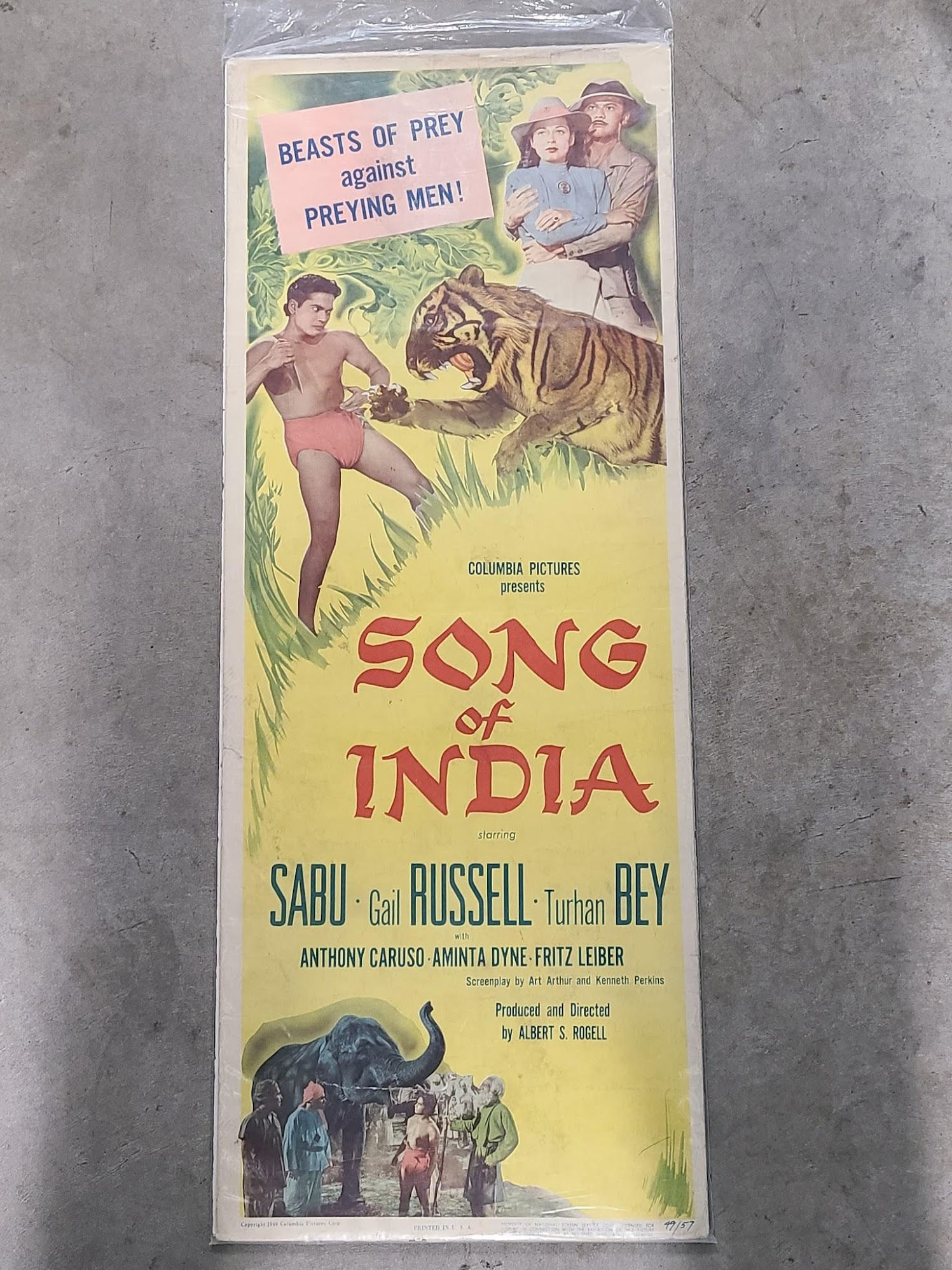 Song Of India 1949 Inserts