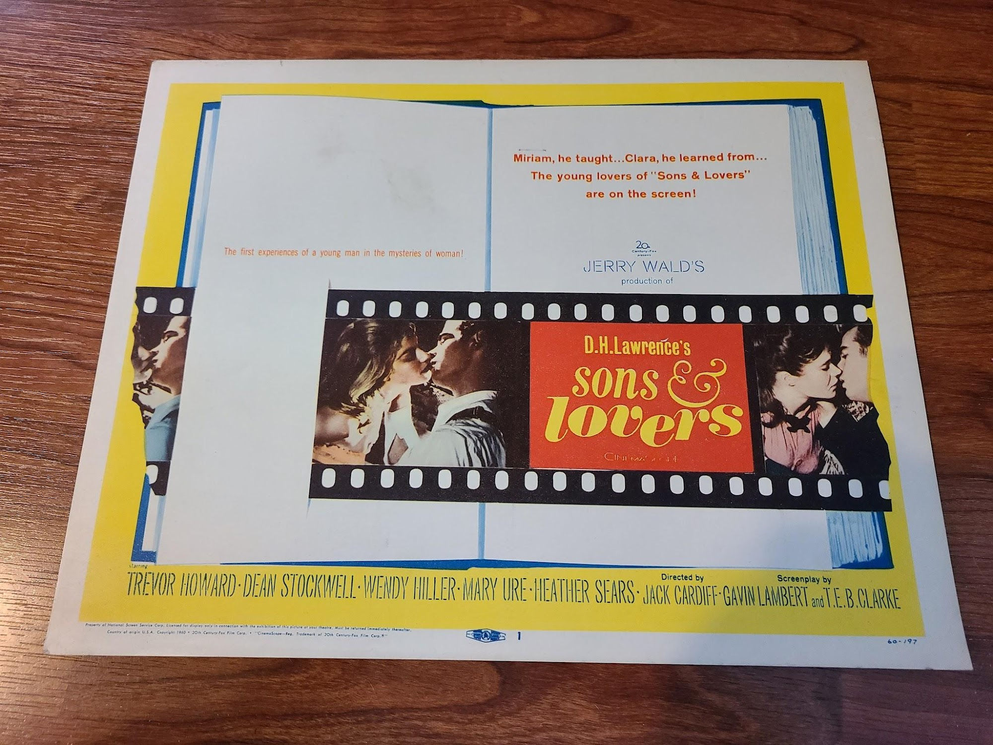 Sons And Lovers 1960 Title Cards