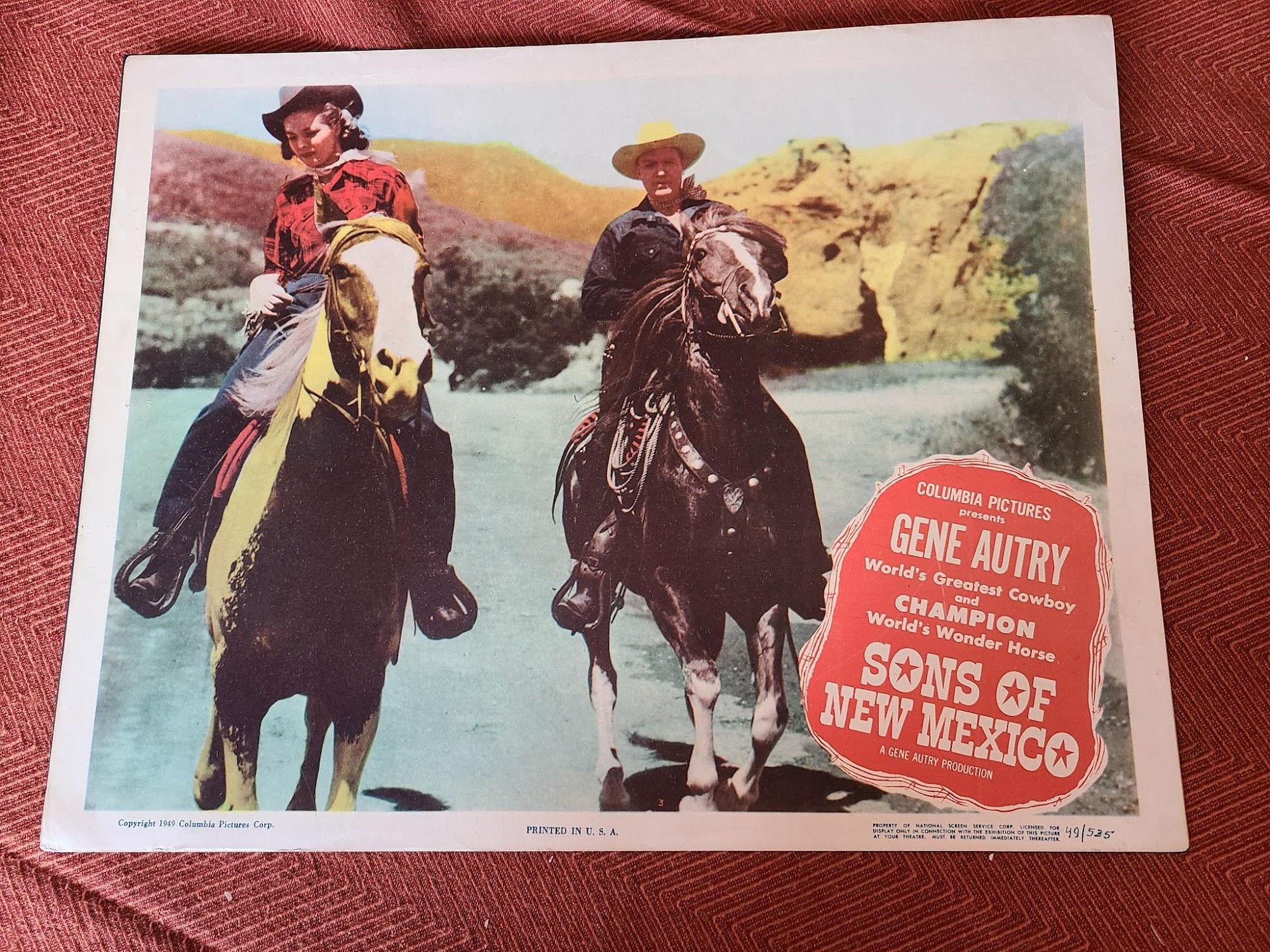 Sons of New Mexico 1949 Western Lobby Cards
