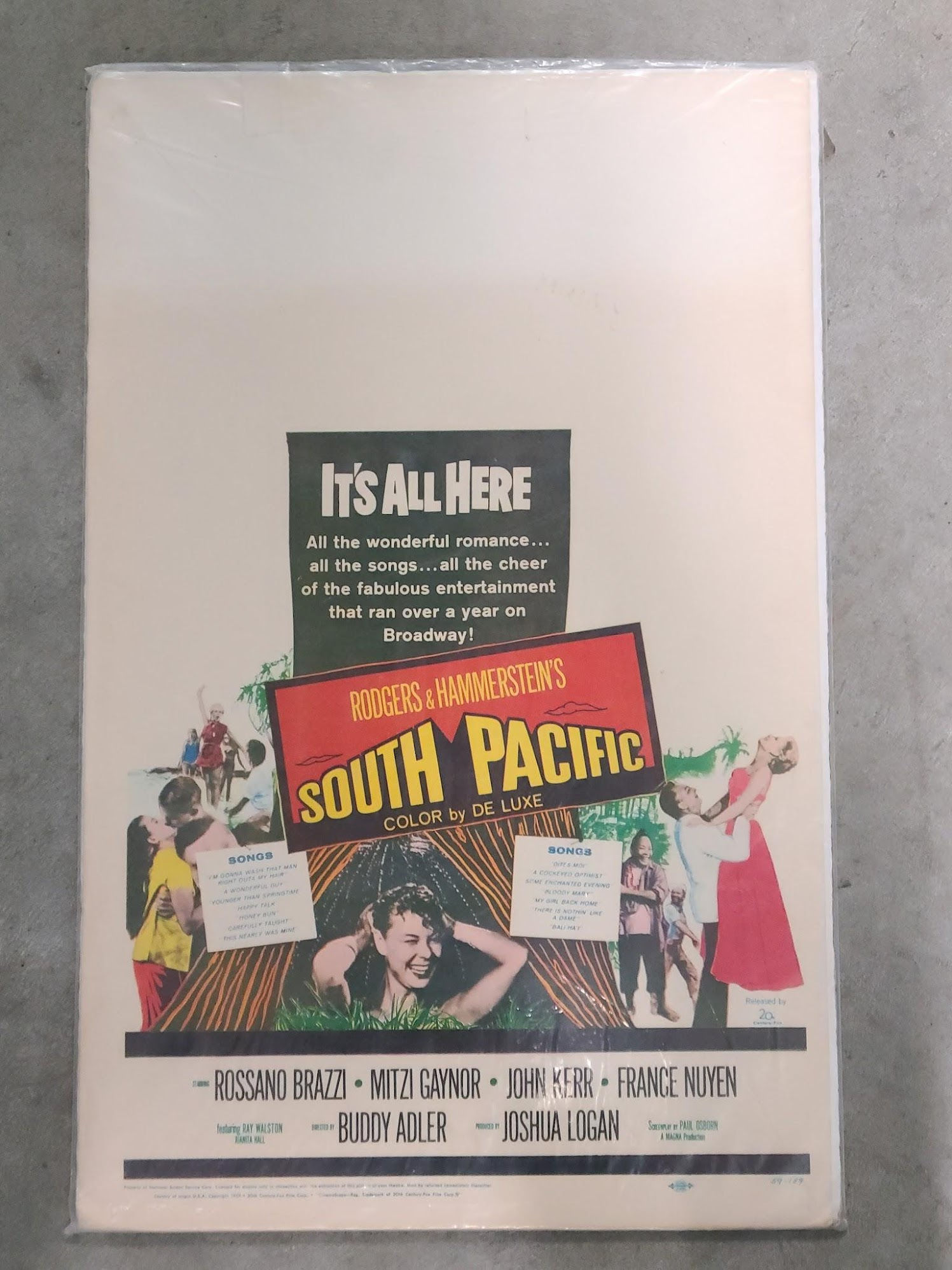 South Pacific 1958 Window Cards