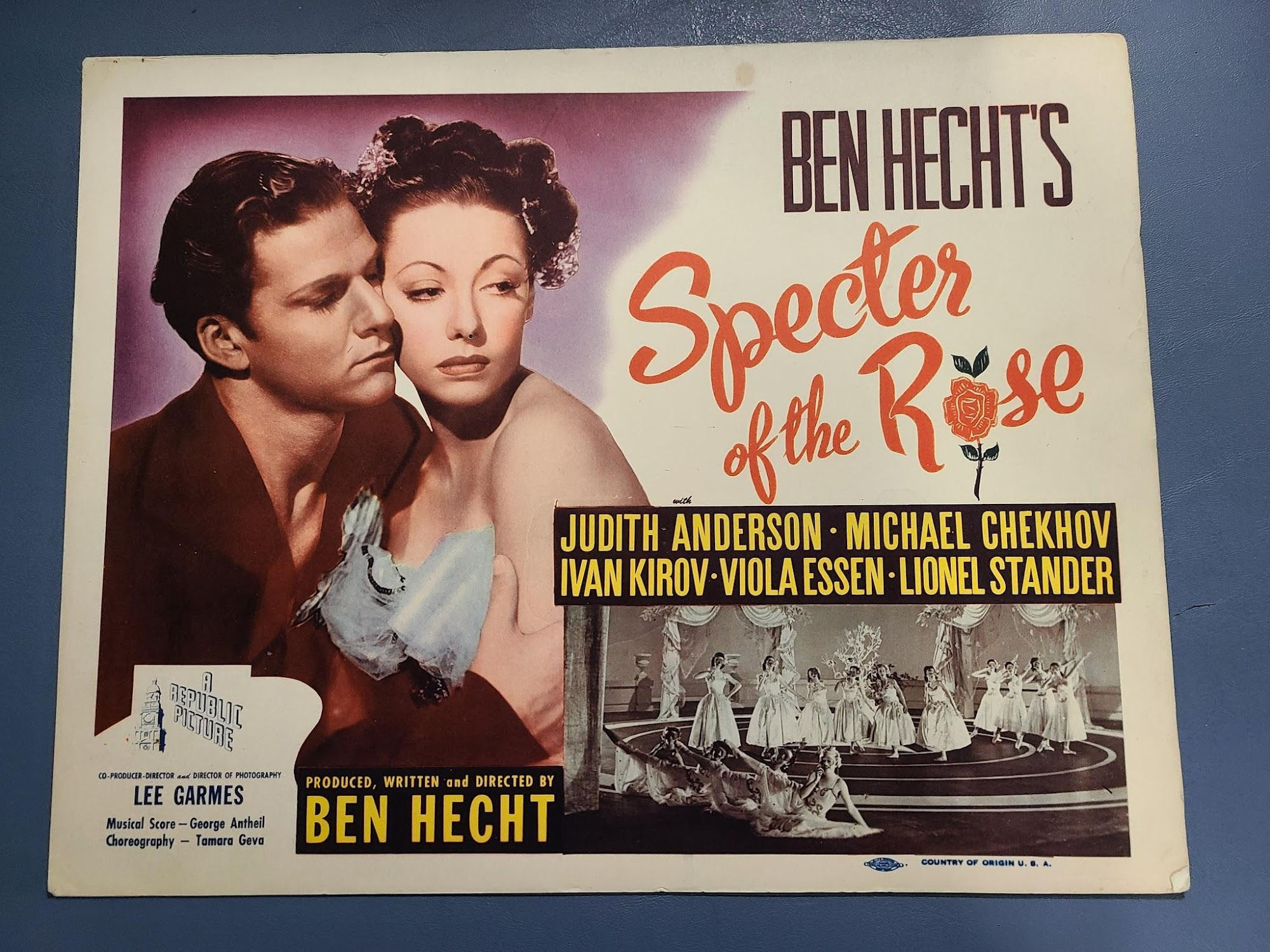 Specter Of The Rose 1946 Title Cards