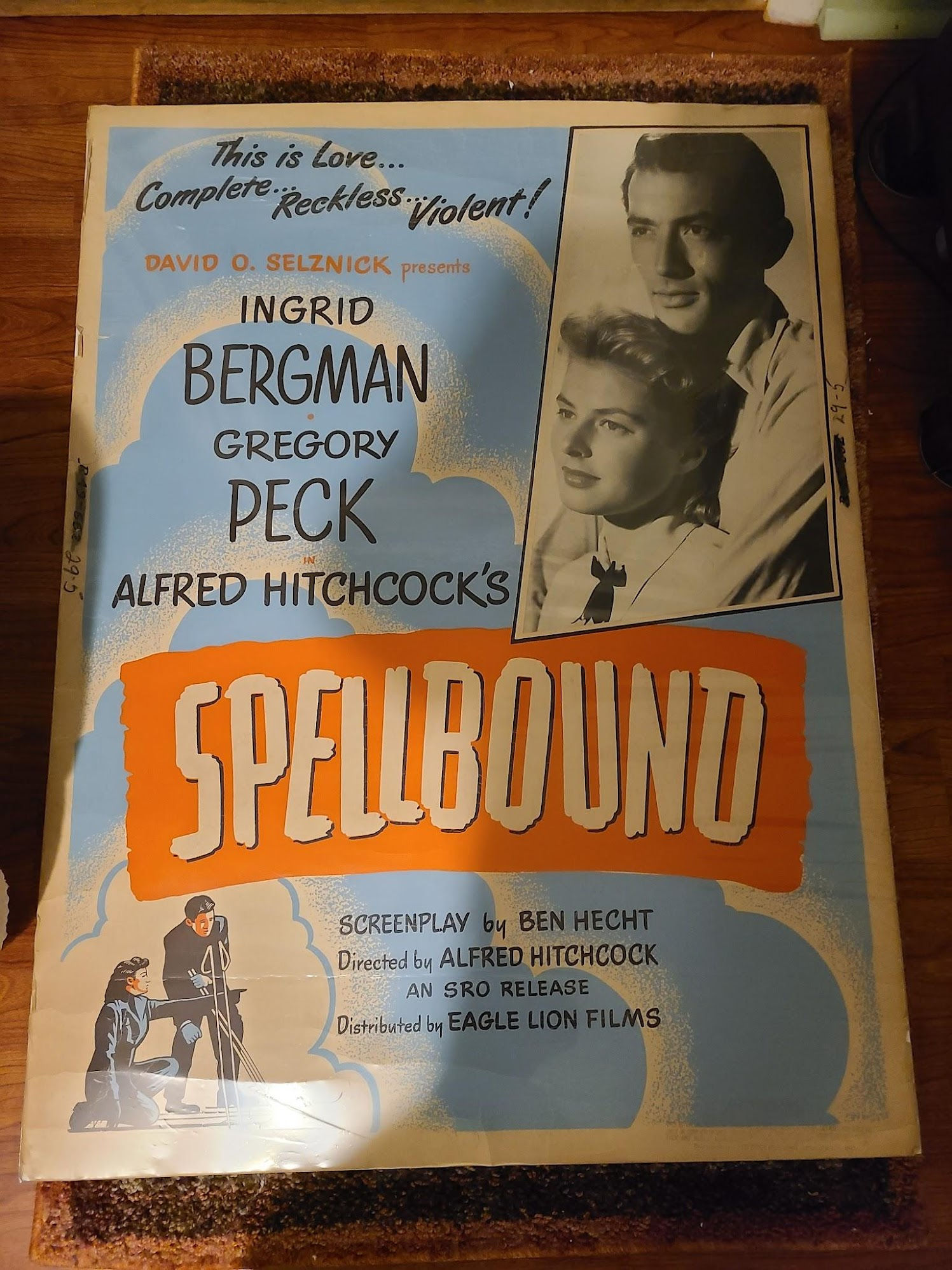 Spellbound 1945 UK/US 30x40
