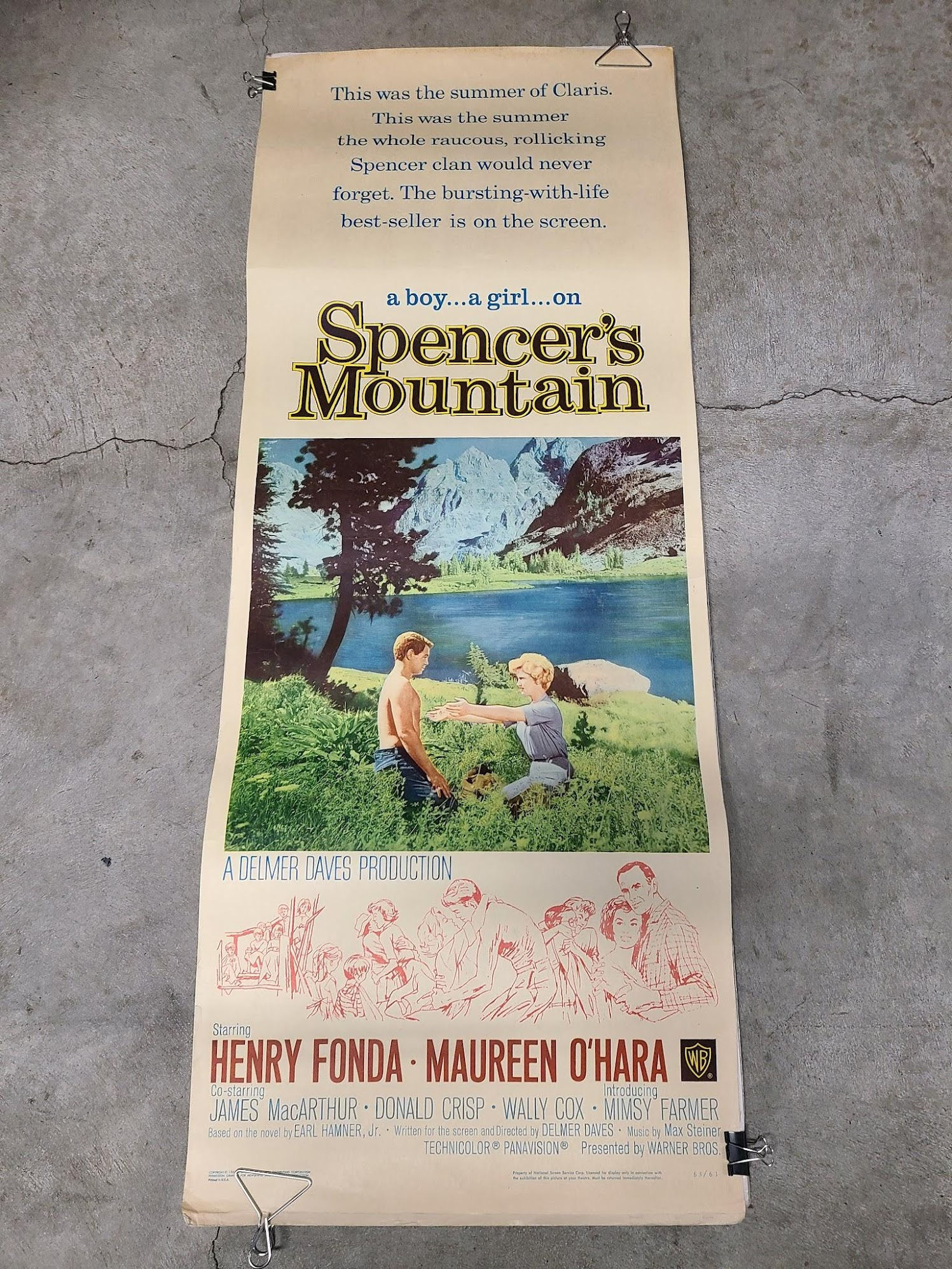 Spencer's Mountain 1963 Inserts