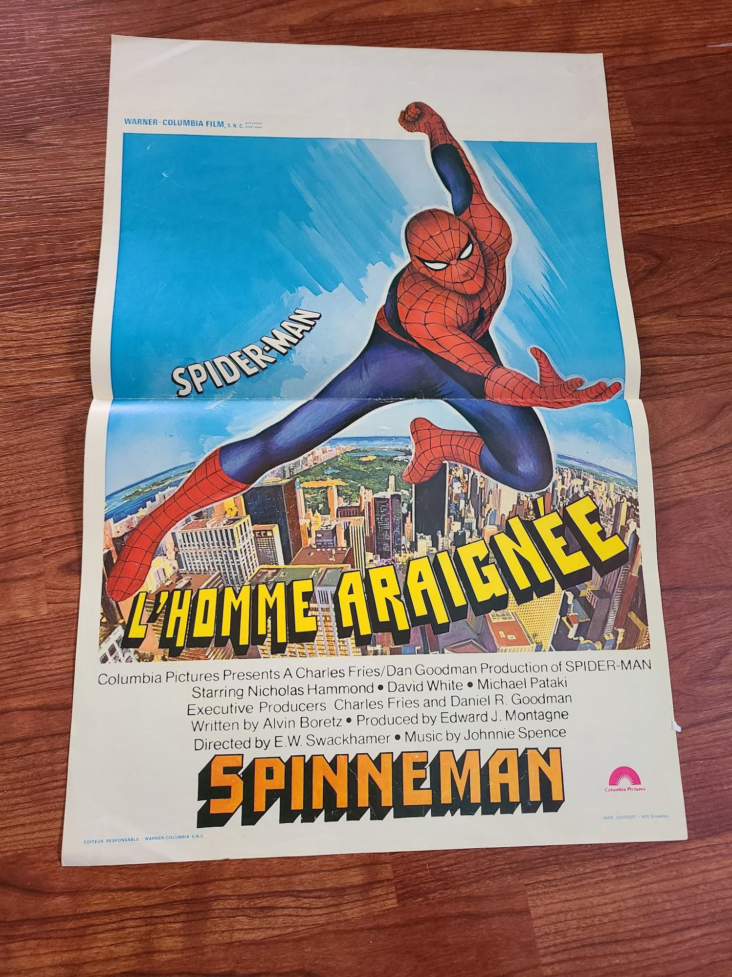Spiderman 1977 Belgium