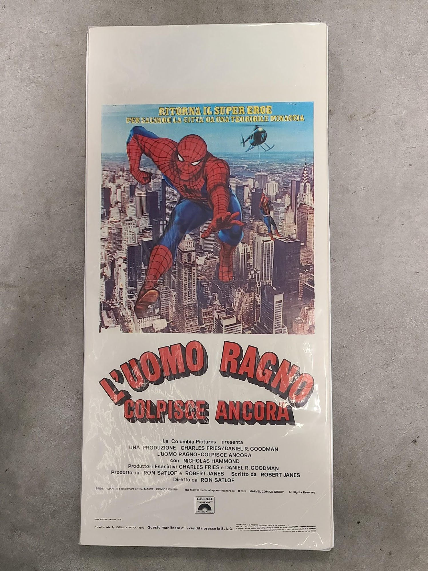 Spiderman Strikes Back 1978 Locodina