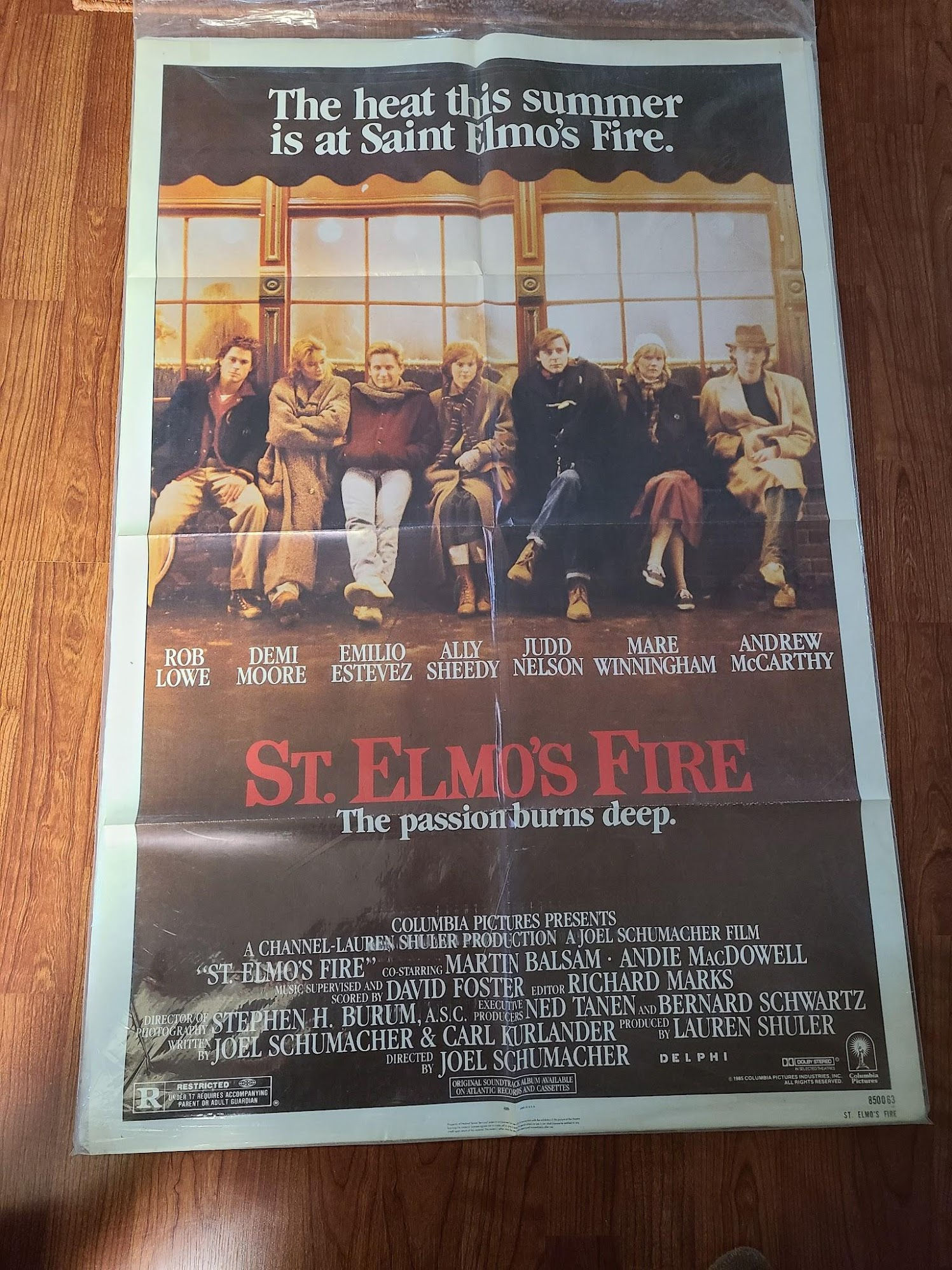 St. Elmo's Fire 1987 1 Sheets/US