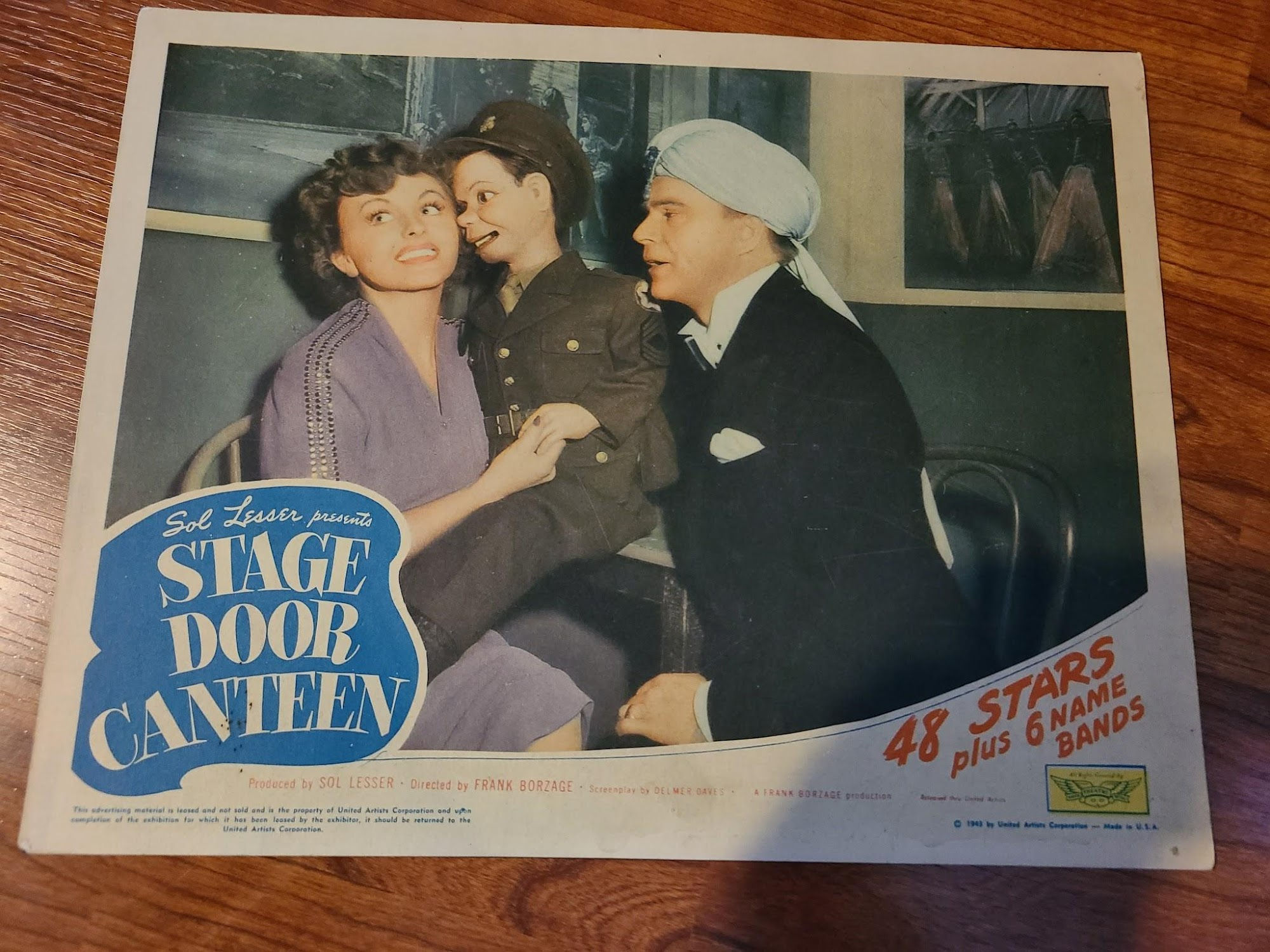 Stage Door Canteen 1943 Military/Aviation Lobby Cards