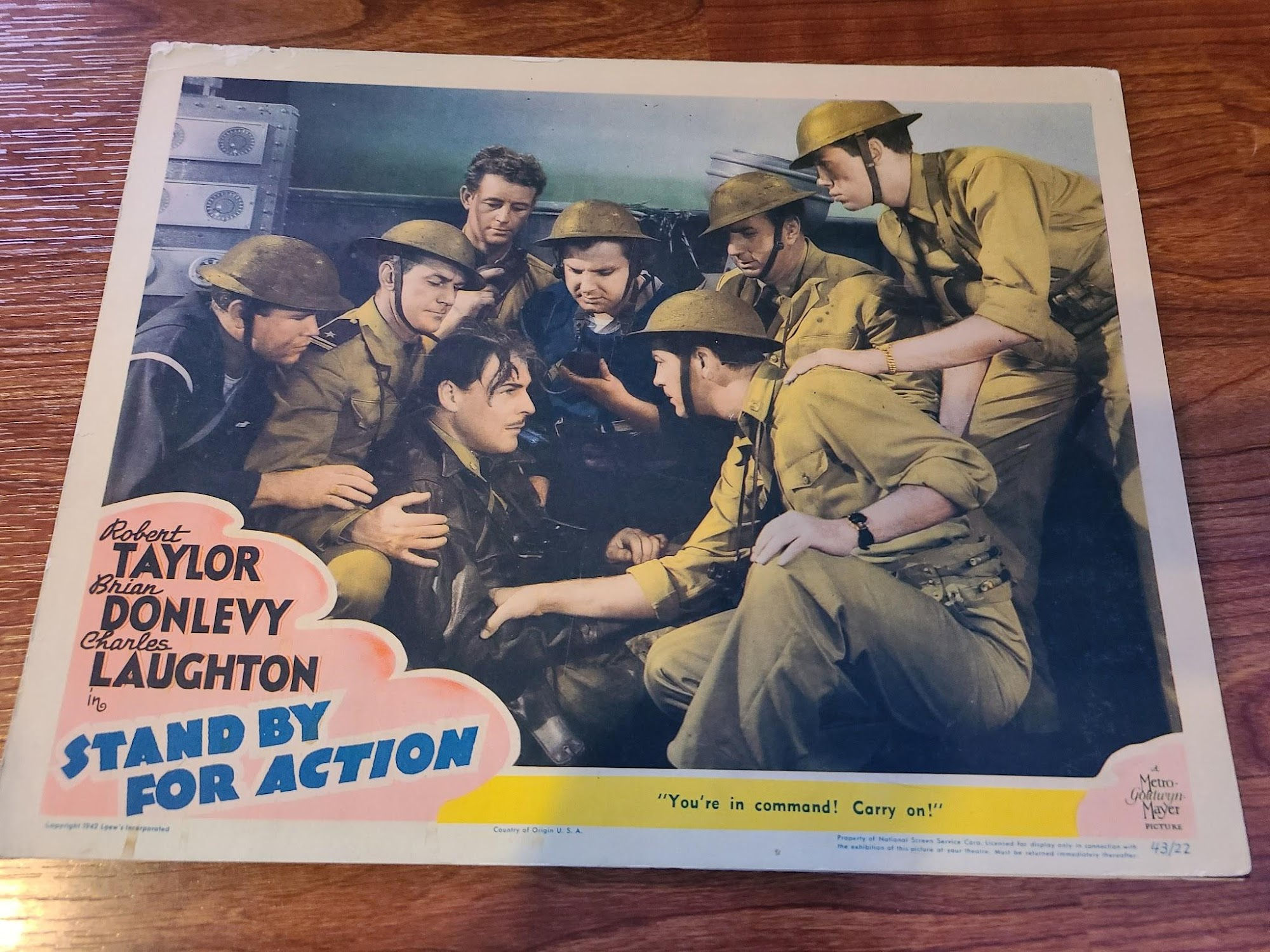Stand By For Action 1943 Military/Aviation Lobby Cards