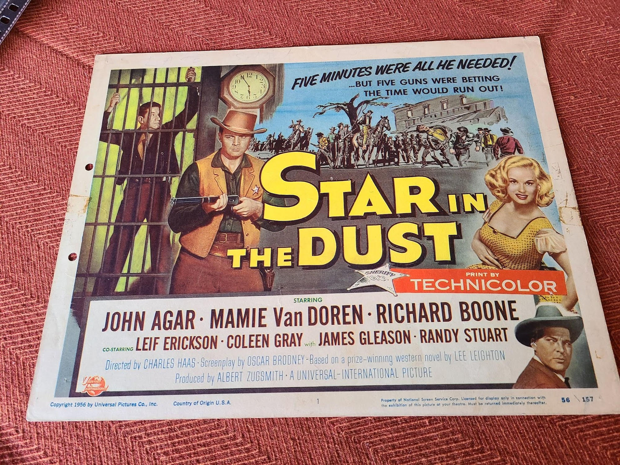 Star In The Dust 1956 Western Lobby Cards