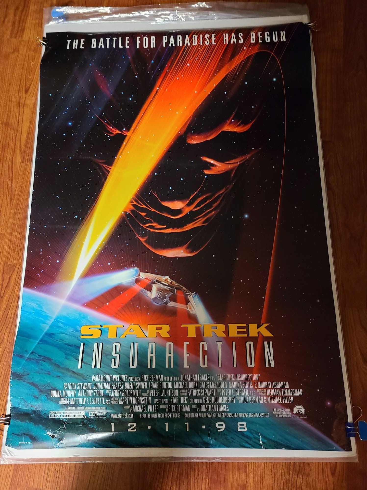 Star Trek Insurrection 1998 1 Sheets/US