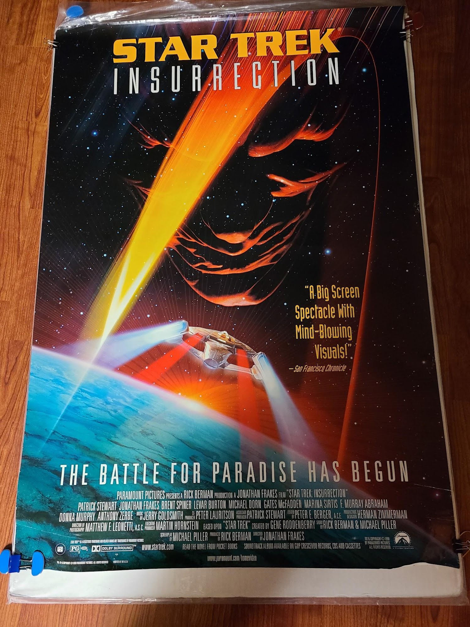 Star Trek Insurrection 1998 1 Sheets/US