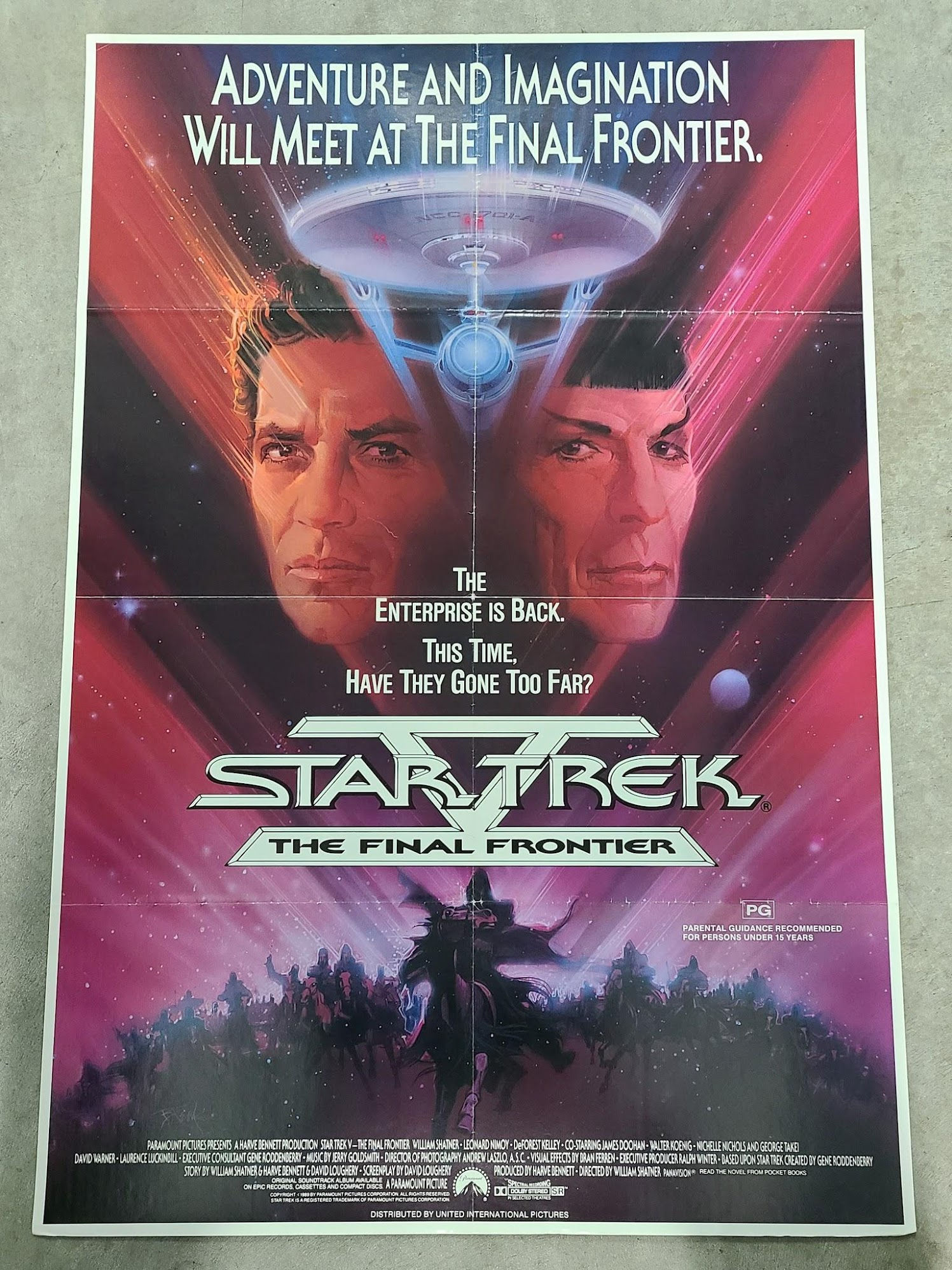 Star Trek V: The Final Frontier 1989 1 Sheets/US