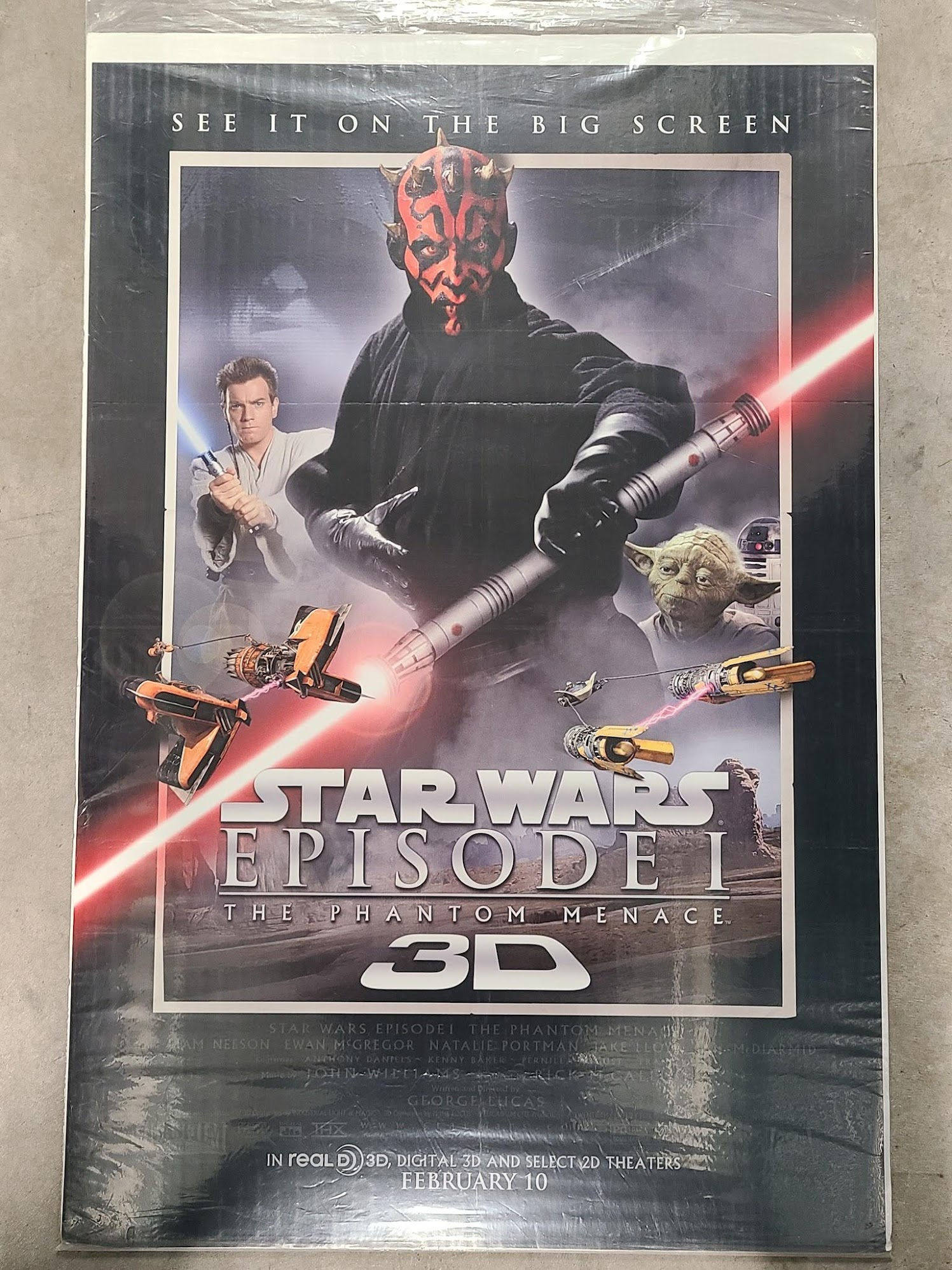 Star Wars: The Phantom Menace 3-D 1999 1 Sheets/US