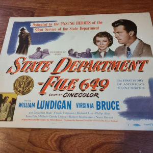 State Department File 649 1950 Title Cards