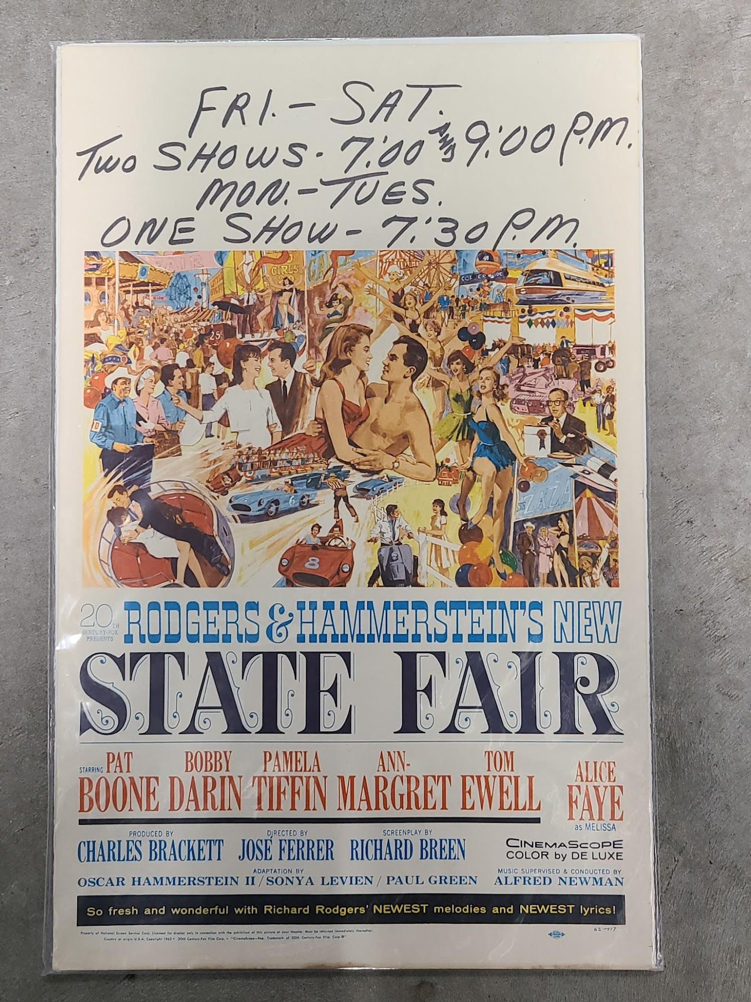 State Fair 1962 Window Cards