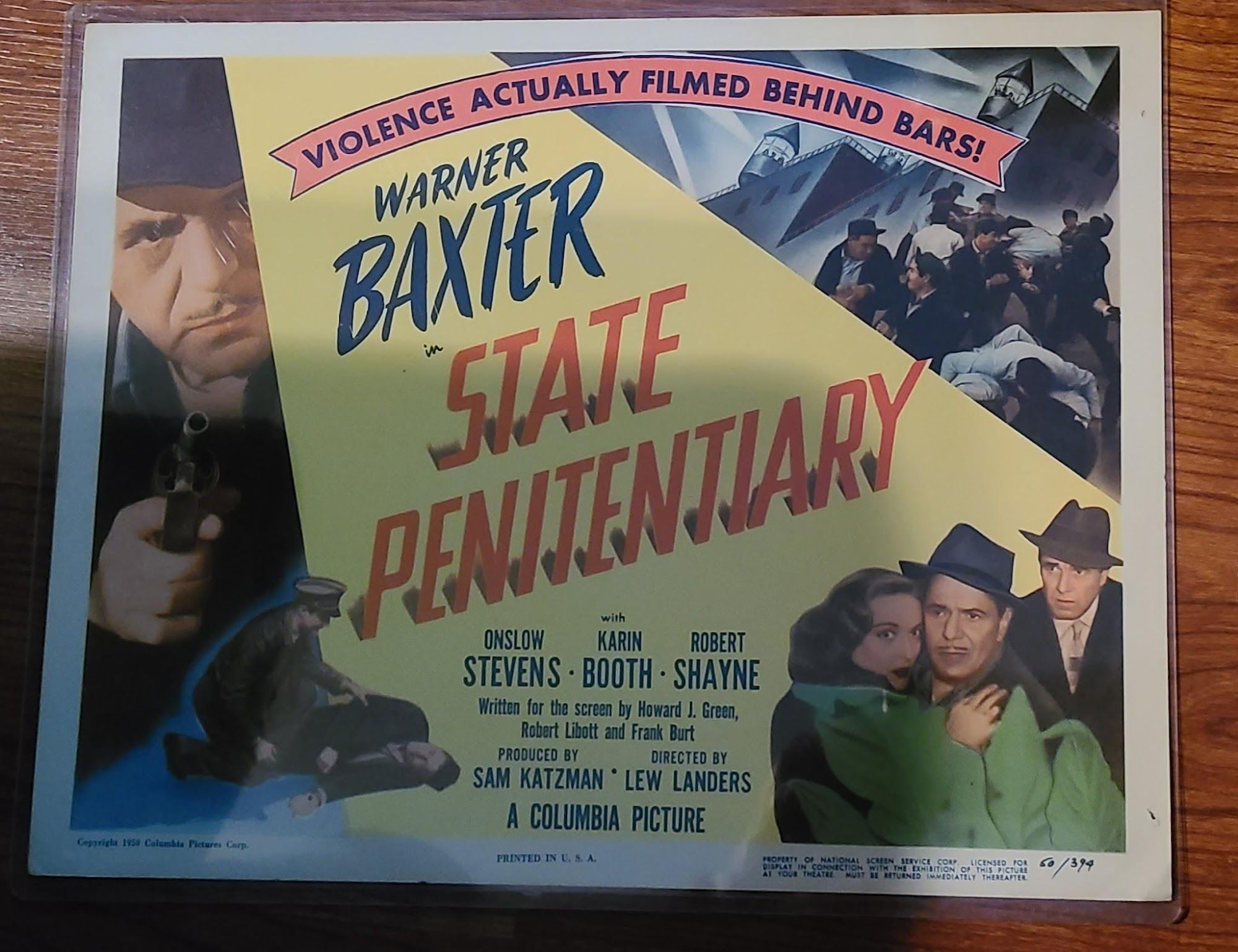 State Penitentiary 1950 Title Cards