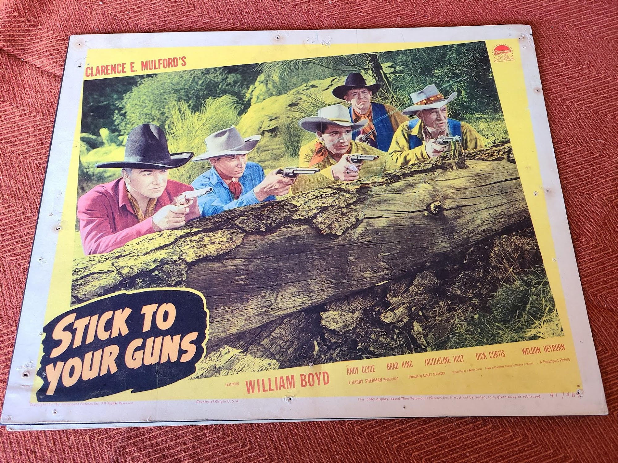 Stick To Your Guns 1941 Western Lobby Cards