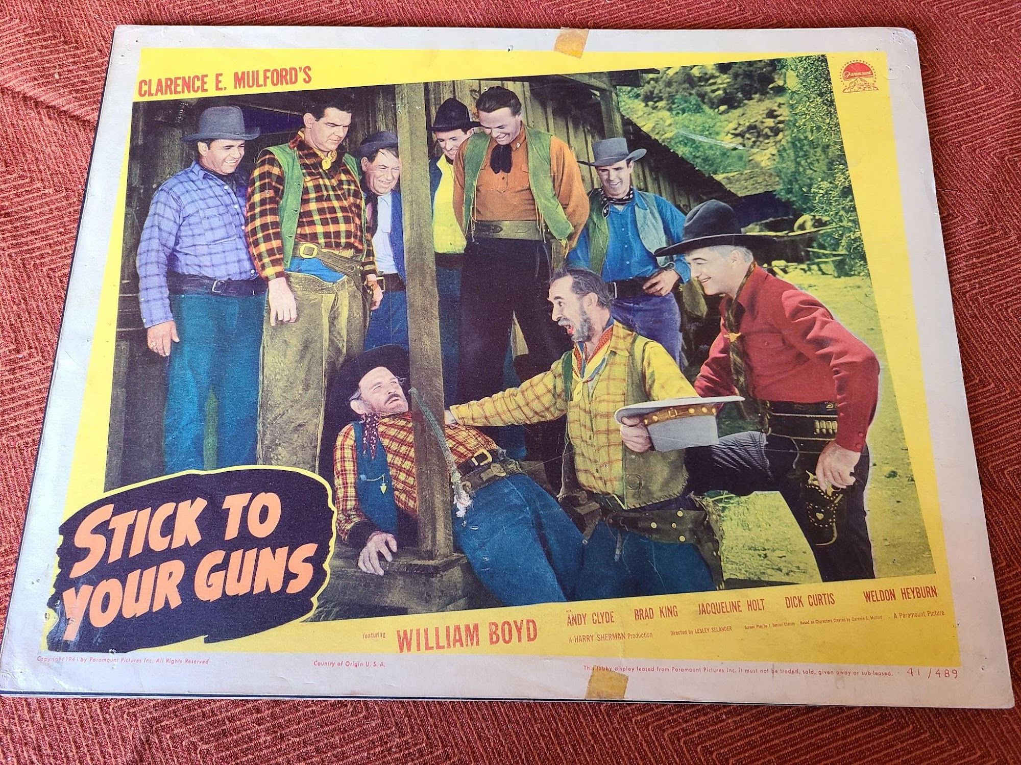 Stick To Your Guns 1941 Western Lobby Cards