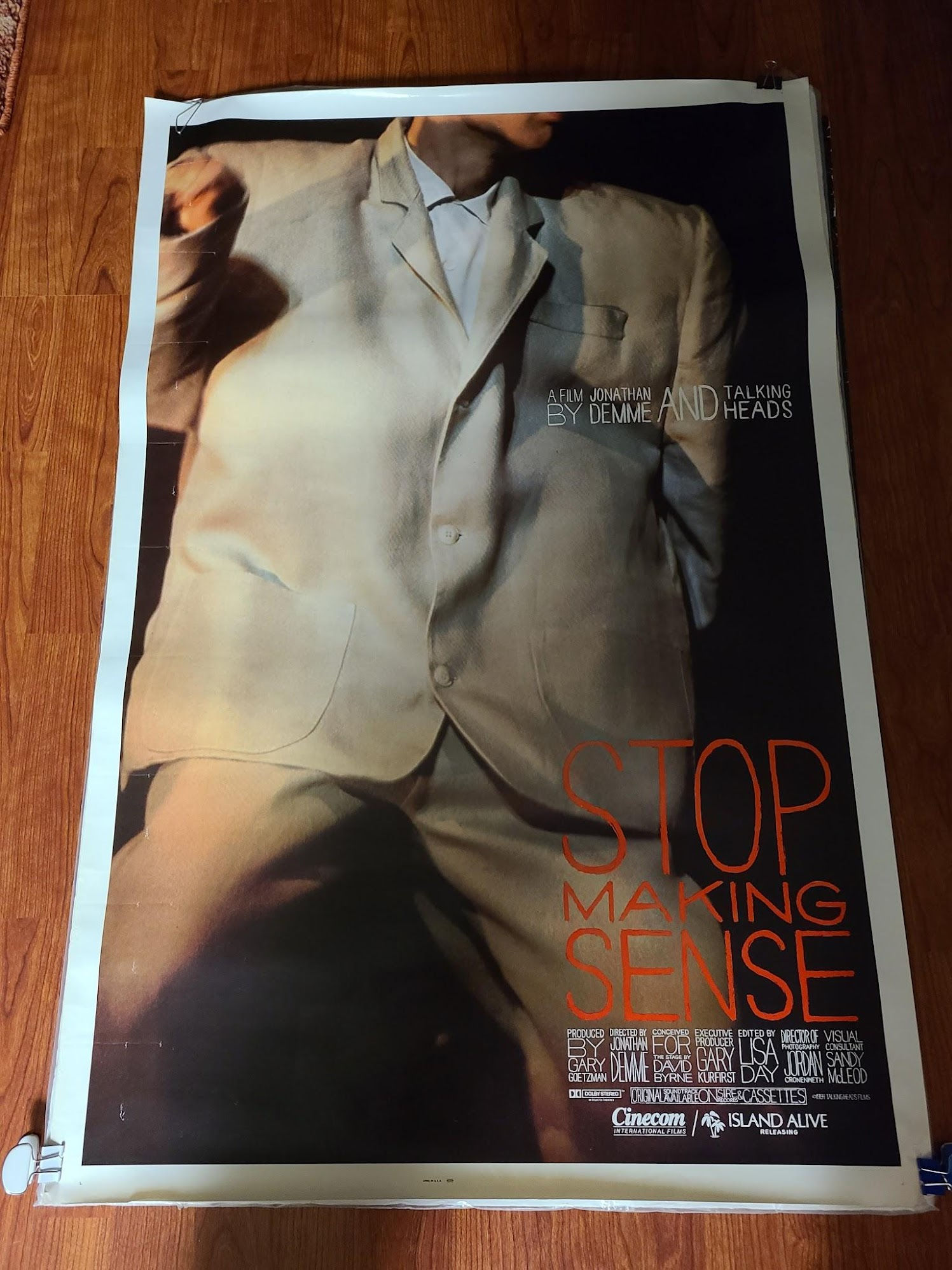 Stop Making Sense 1984 1 Sheets/US