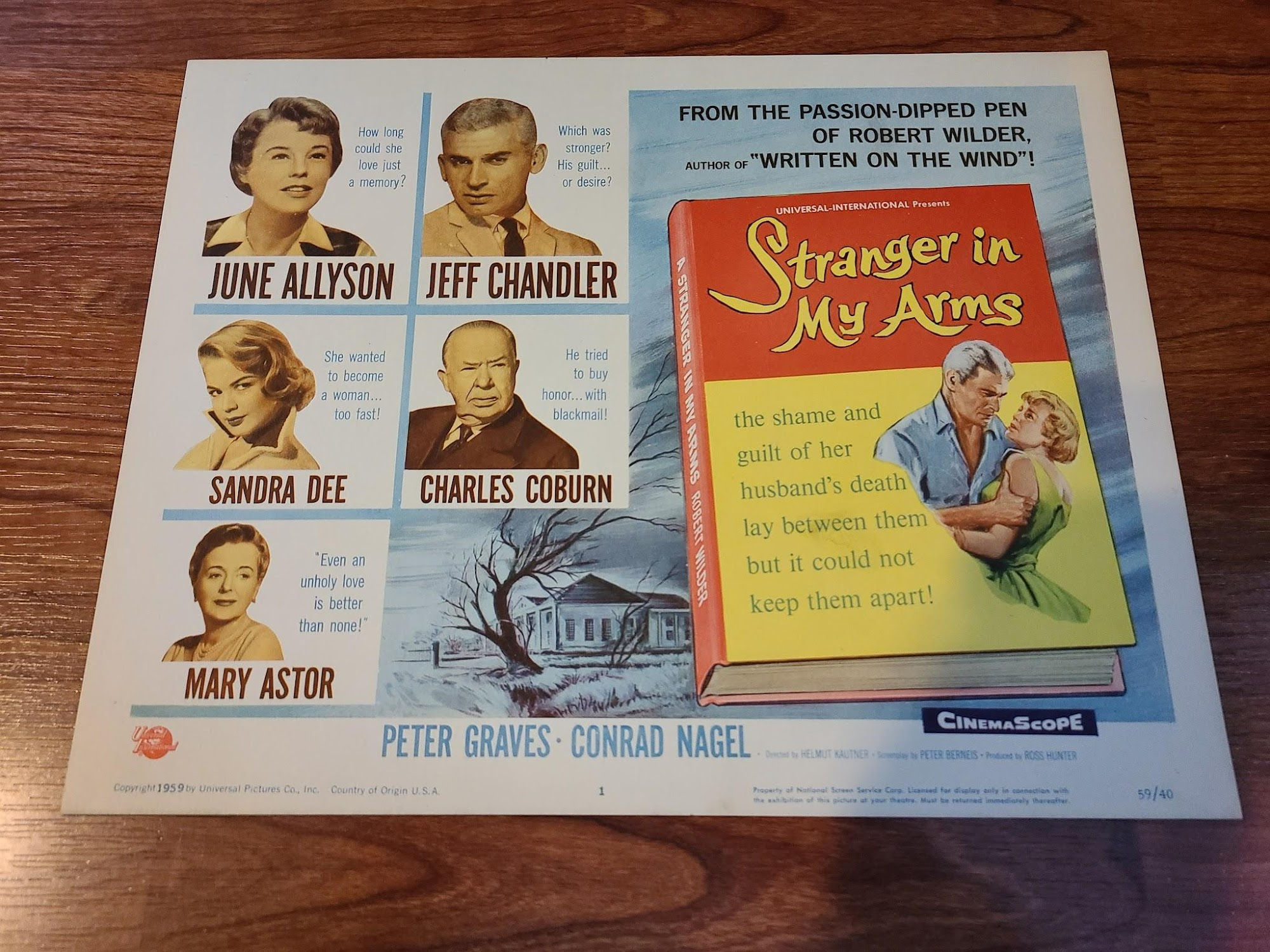 Stranger In My Arms 1959 Title Cards