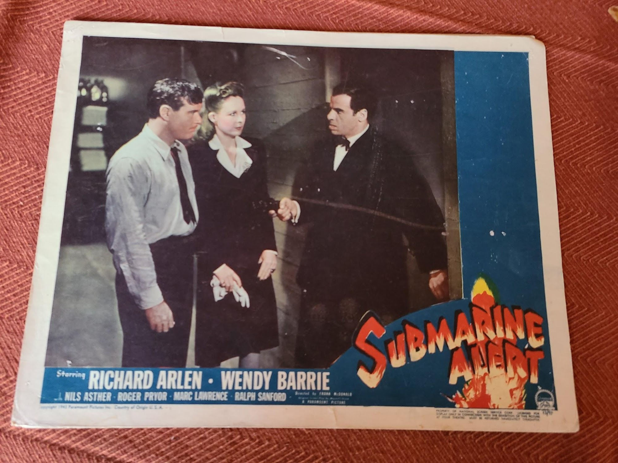Submarine Alert 1943 General Lobby Cards