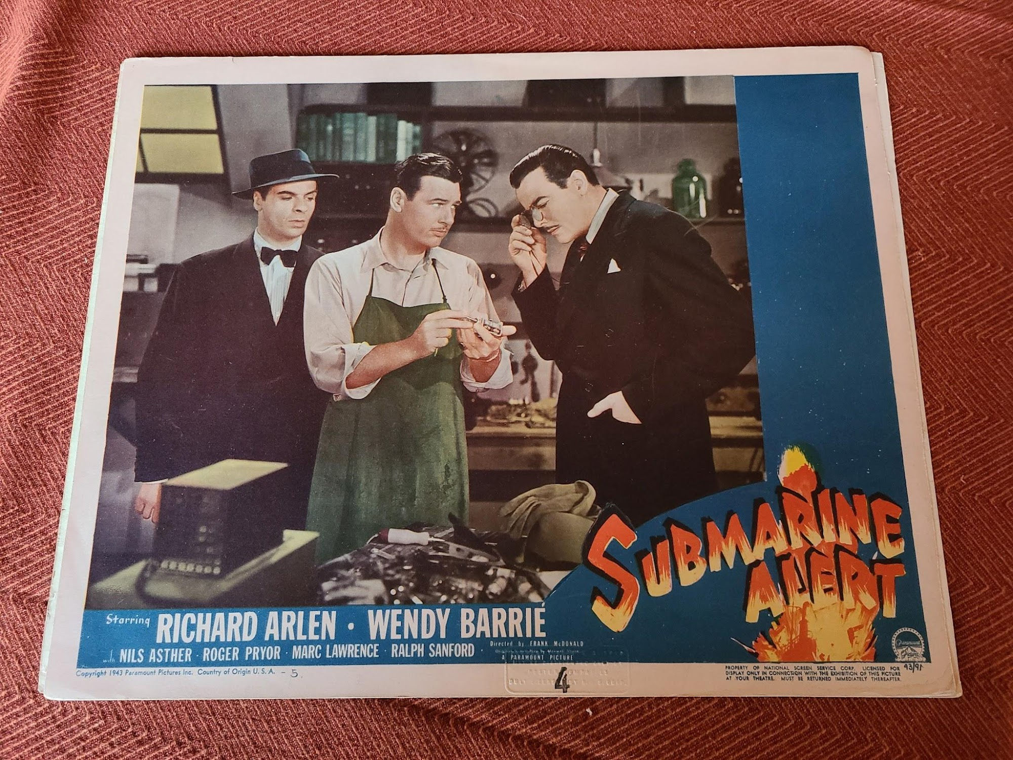 Submarine Alert 1953 General Lobby Cards